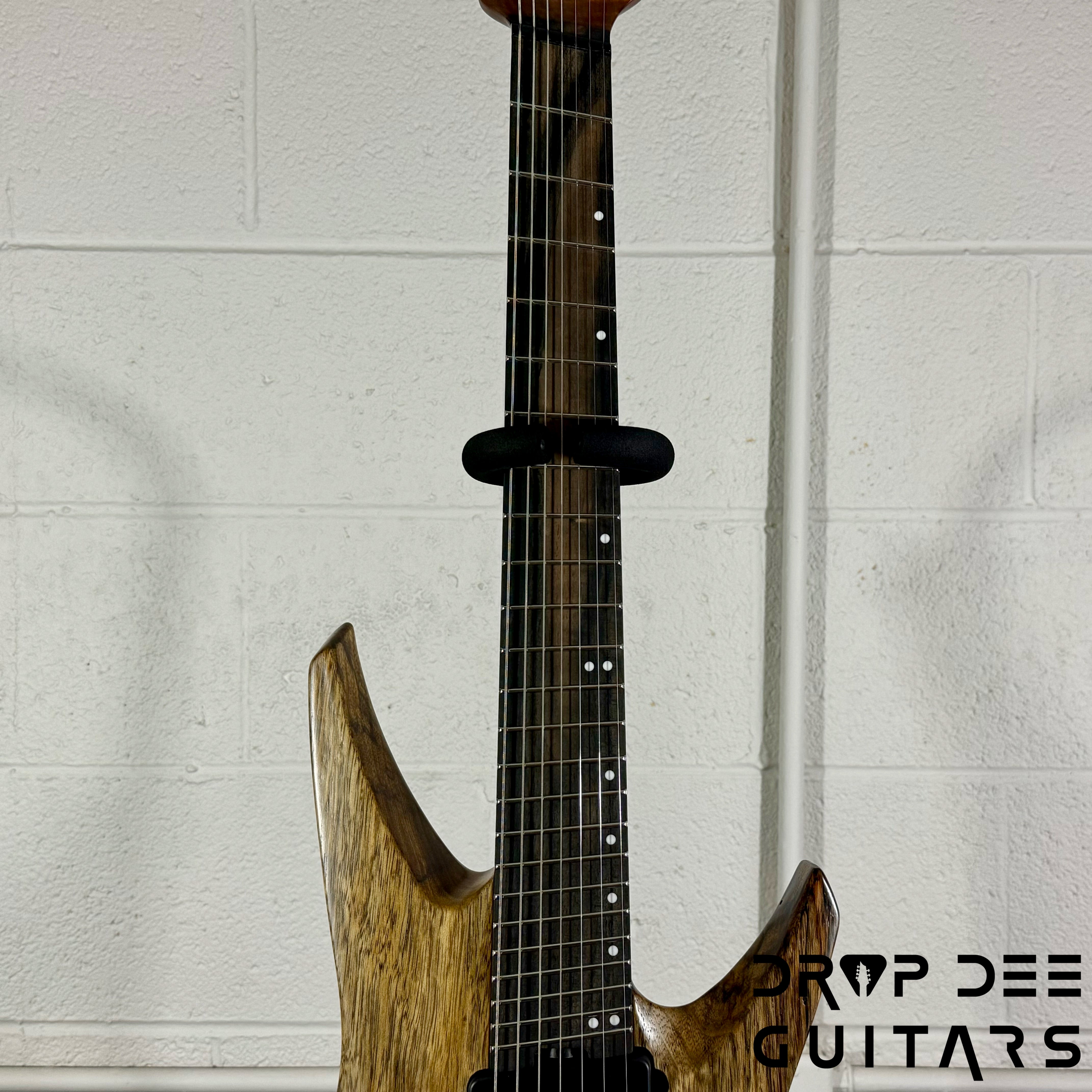 Ernie Ball Music Man Kaizen 7 Multiscale 7-String Electric Guitar w/ Case - Black Limba