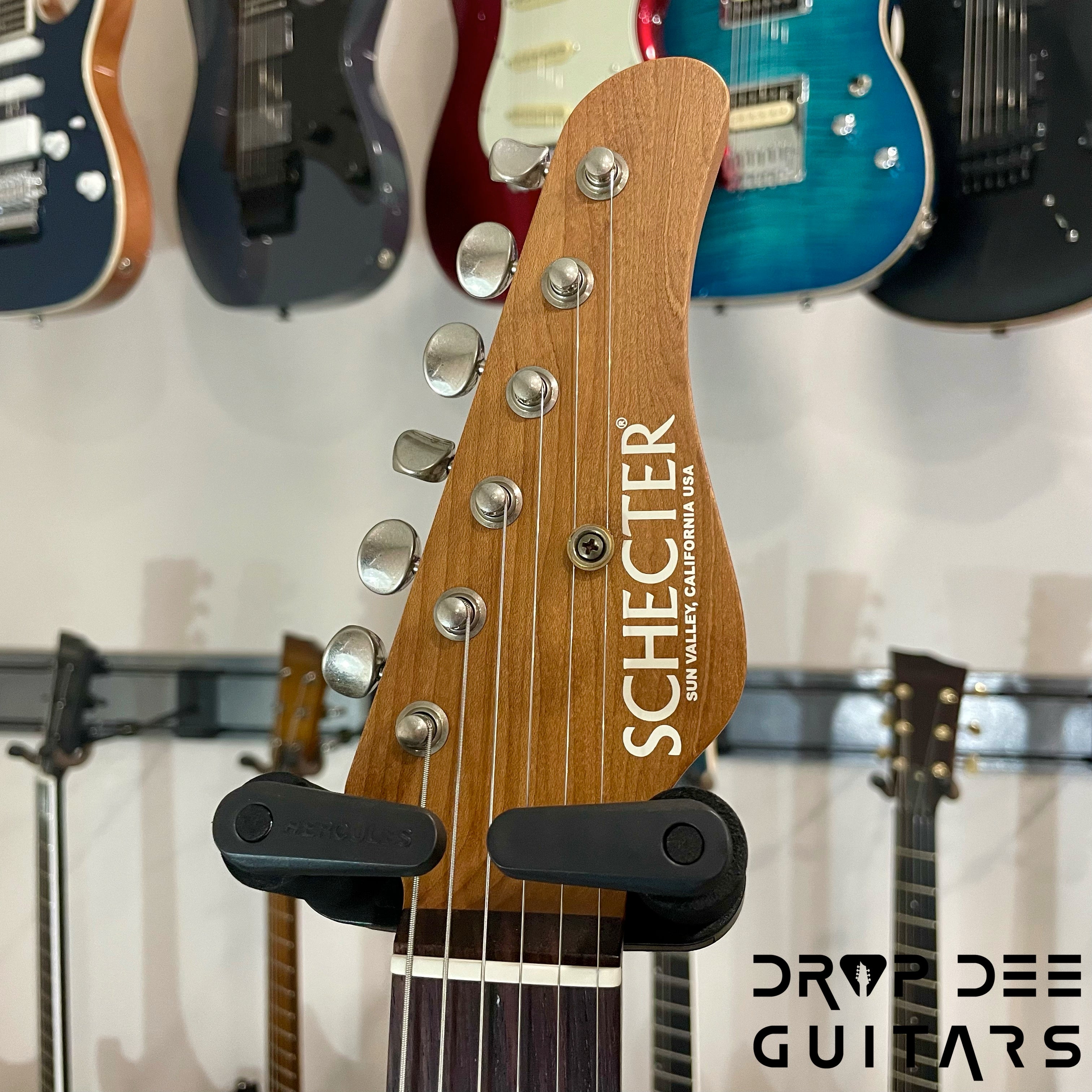 Schecter Custom Shop PT Wembley Studio Electric Guitar w/ Case - Charcoal Metallic Aged Nitro