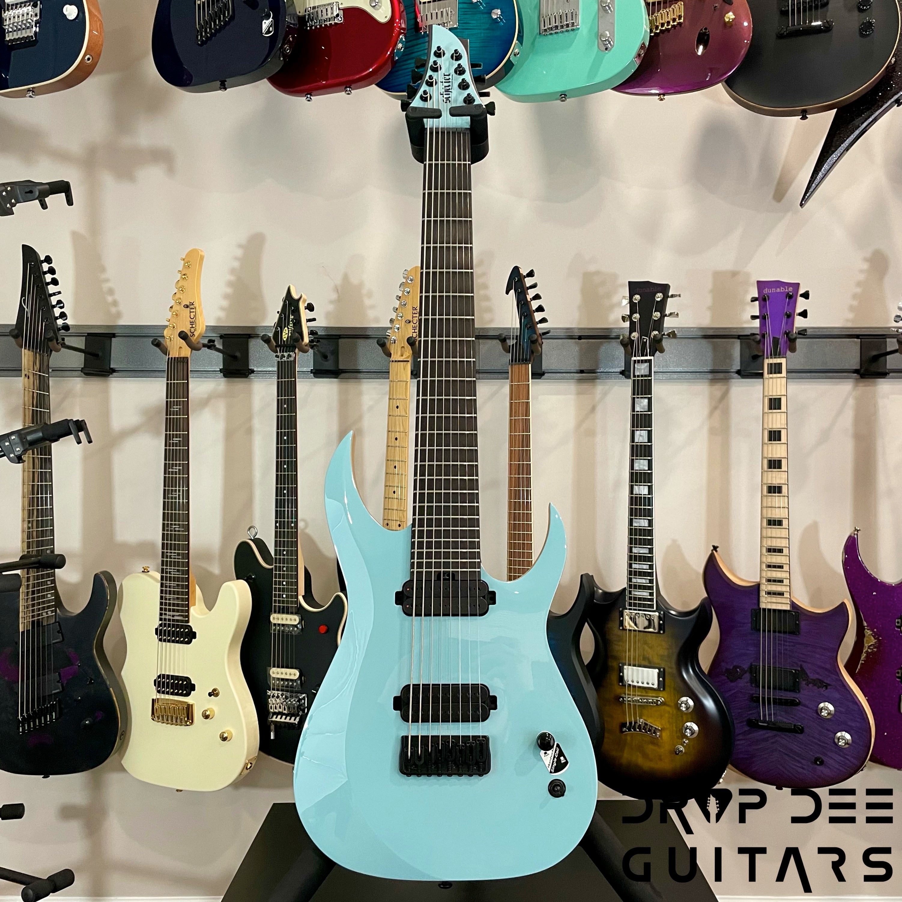 Schecter John Browne Tao-8 Baritone 8-String Electric Guitar - Azure