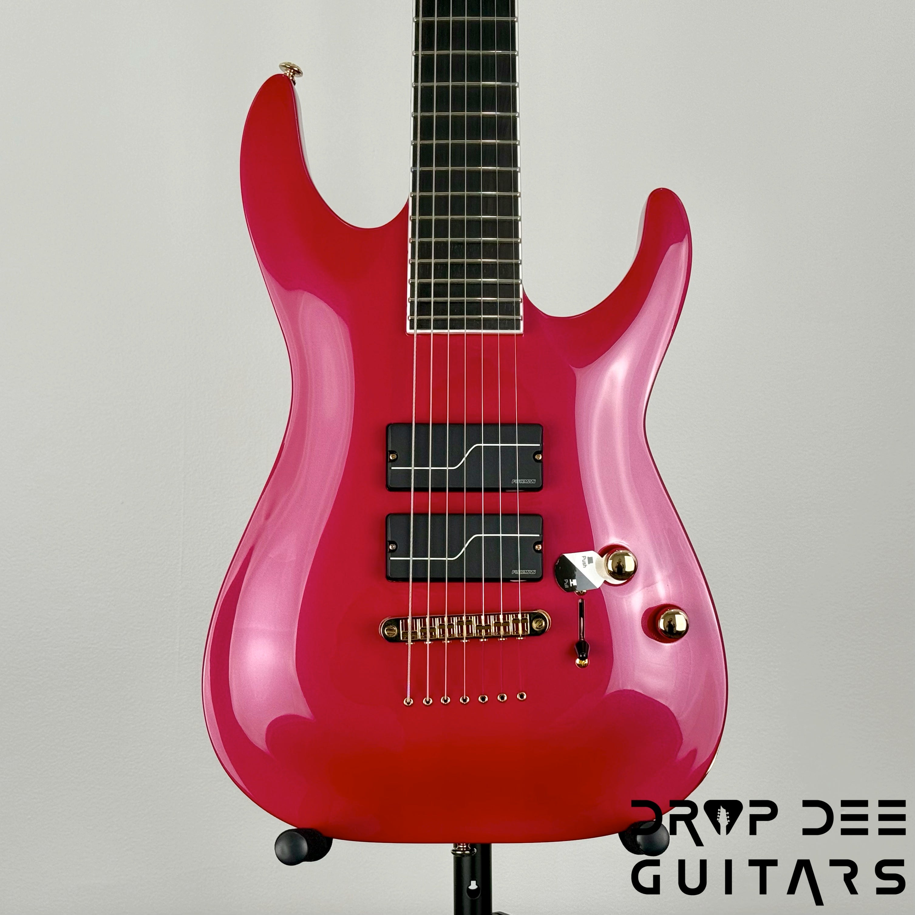 ESP LTD Stephen Carpenter SC-607B Baritone 7-String Electric Guitar w/ Case - Magenta Metallic
