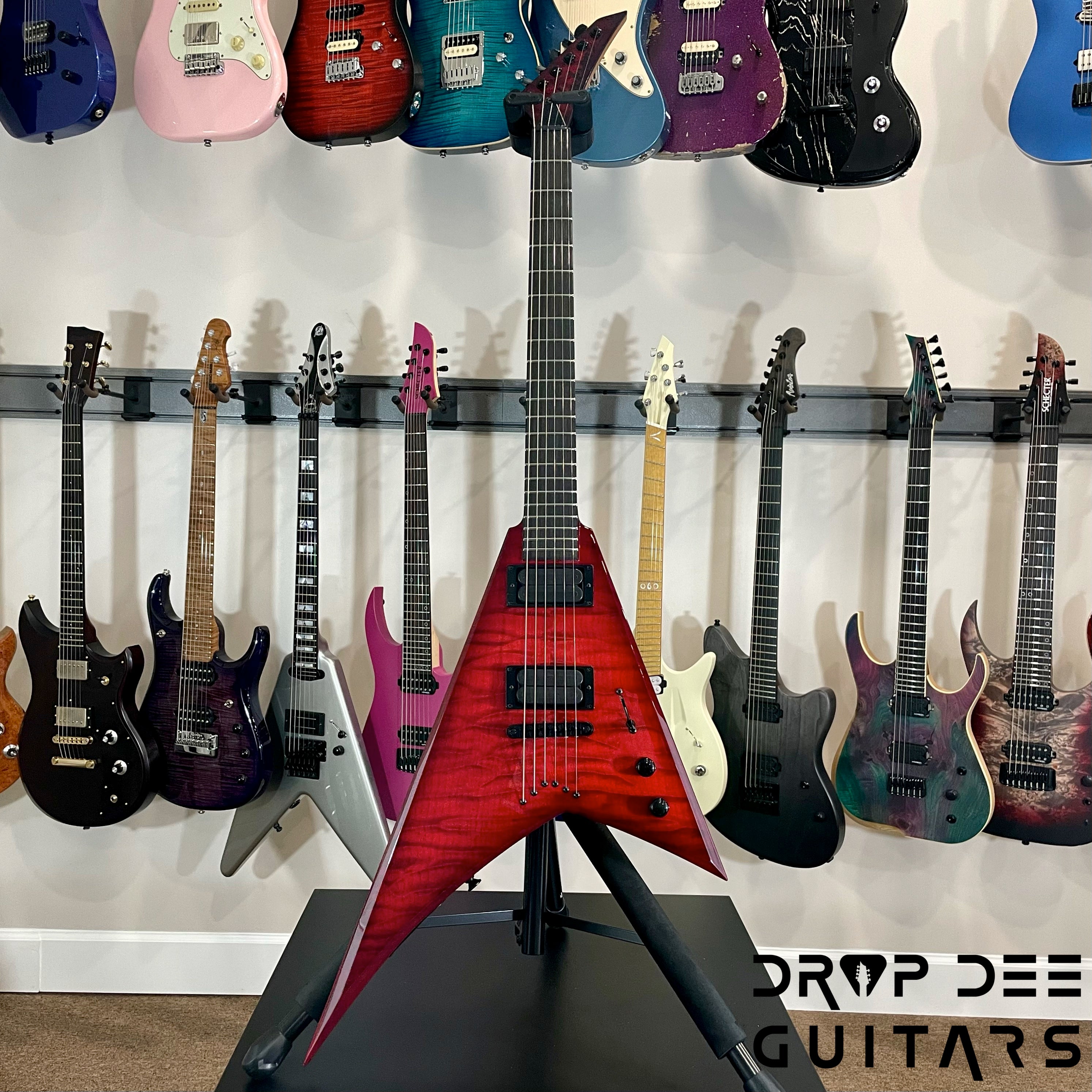 Jackson USA Custom Shop Special Edition Randy Rhoads Electric Guitar w/ Case - Trans Red Burst