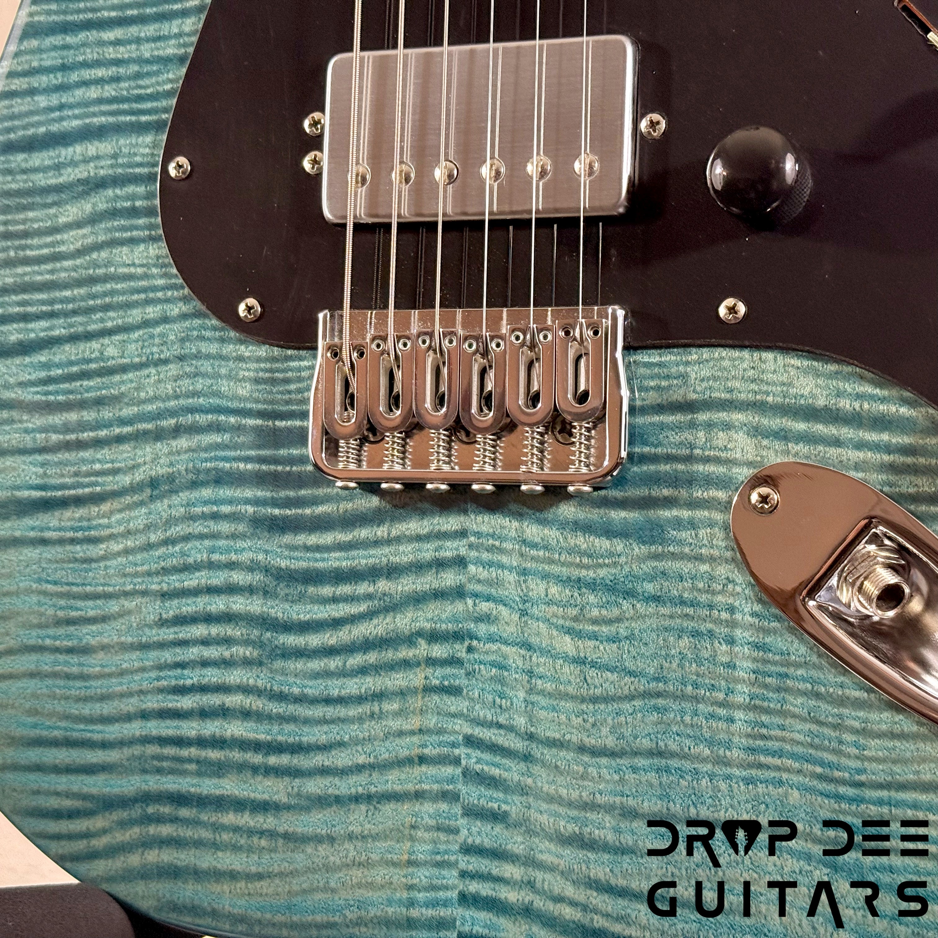 Kiesel Delos HSS Electric Guitar w/ Bag - Trans Blue