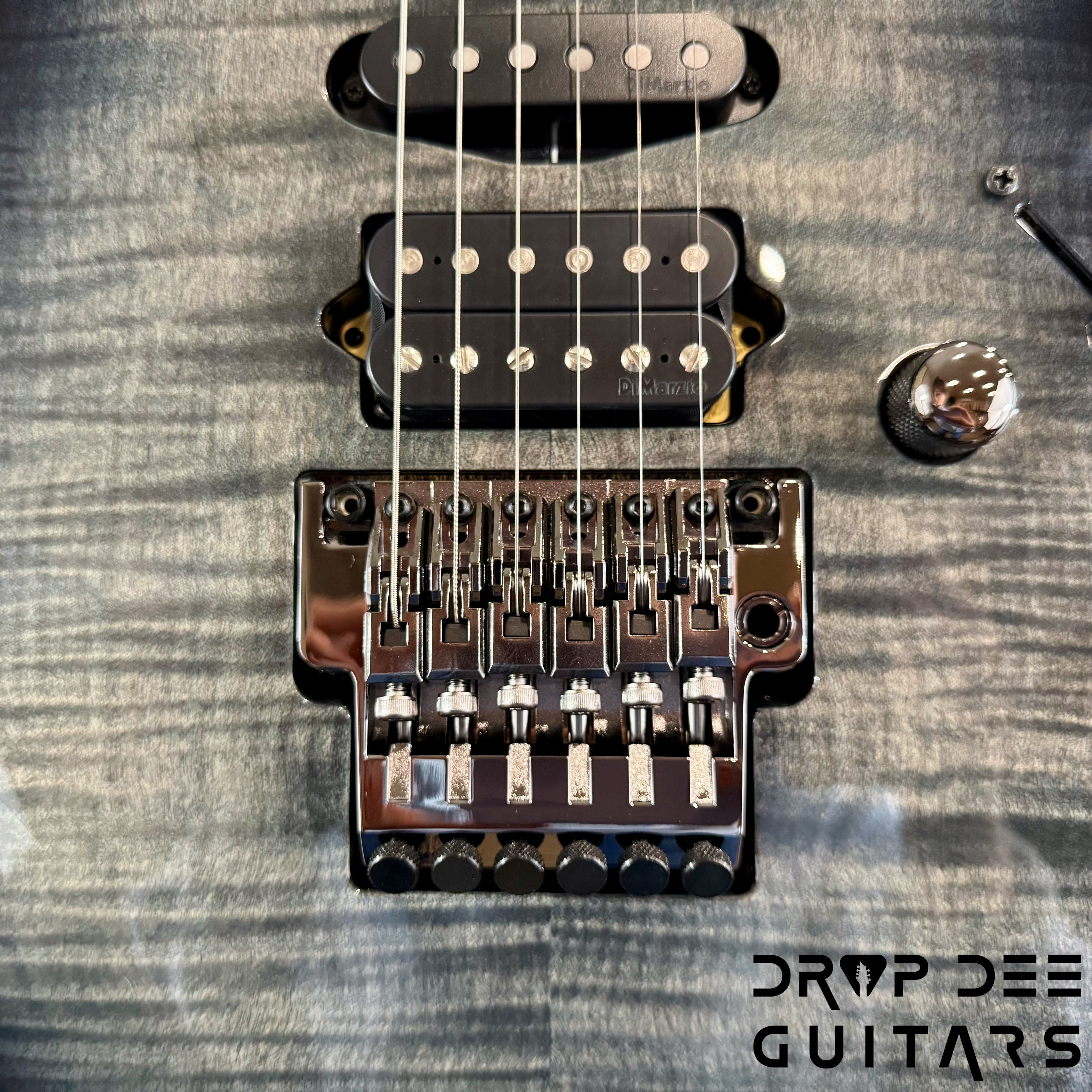 Ibanez J Custom RG8570 Electric Guitar w/ Case - Black Rutile