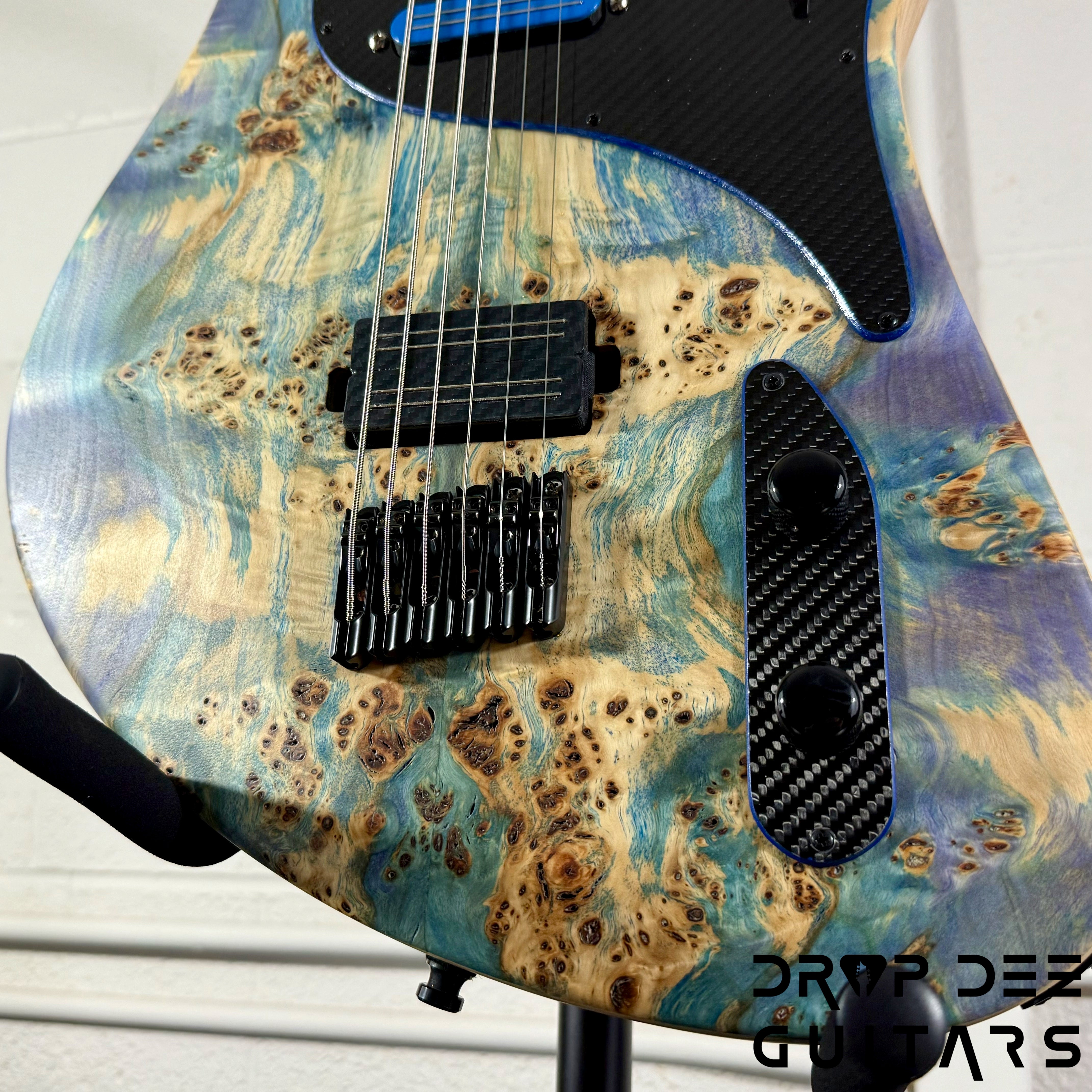 GV Guitars Vincent Baritone Electric Guitar w/ Case - Natural