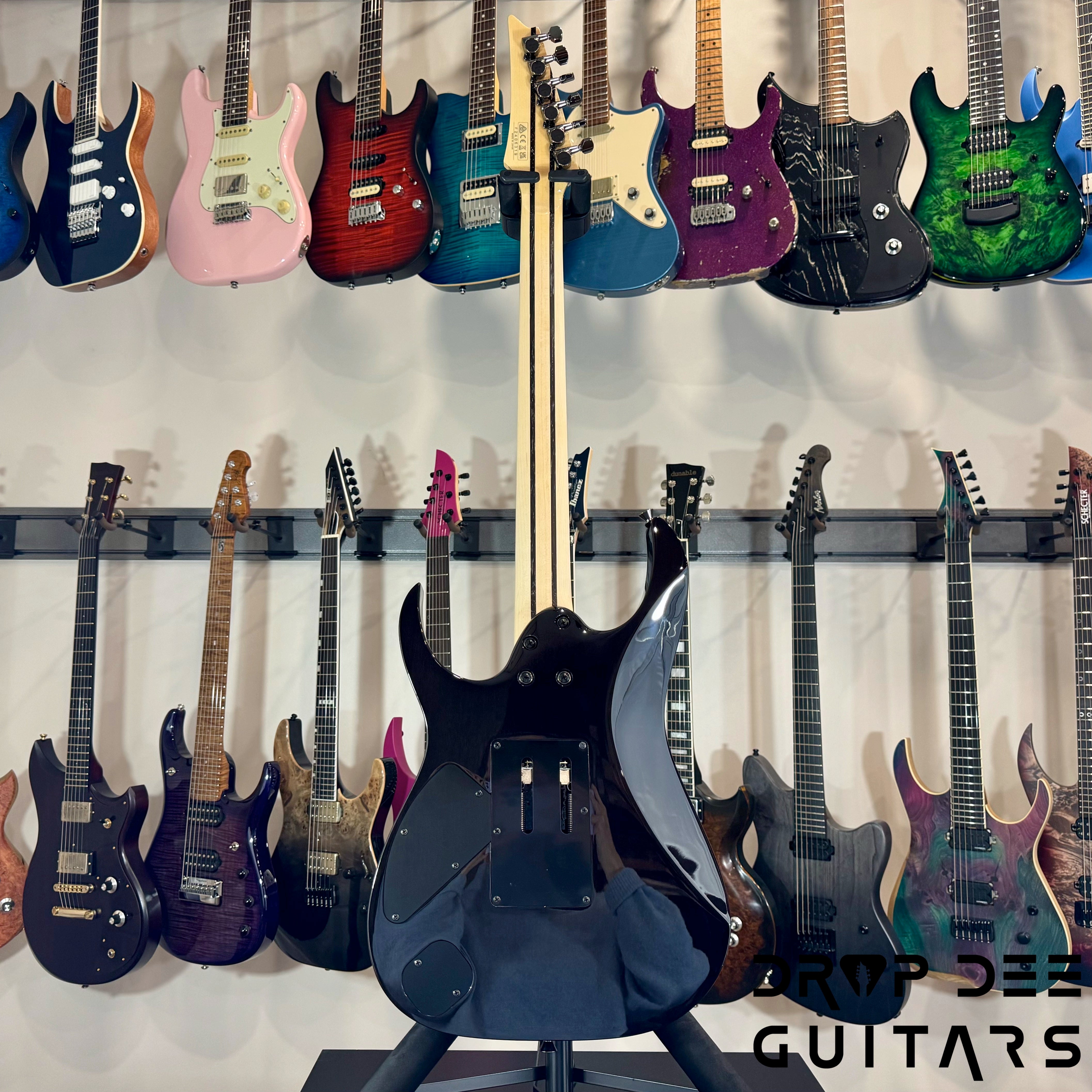 Ibanez J Custom RG8570 Electric Guitar w/ Case - Black Rutile