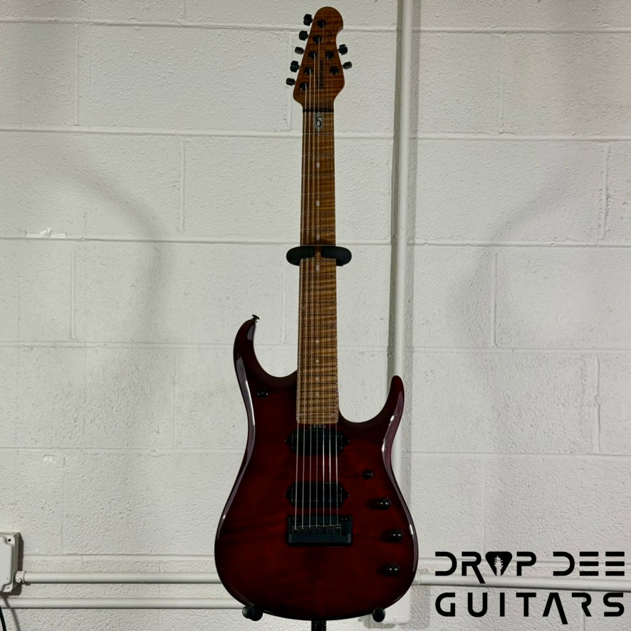 Ernie Ball Music Man JP15-7 7-String Electric Guitar w/ Case - Red Tide