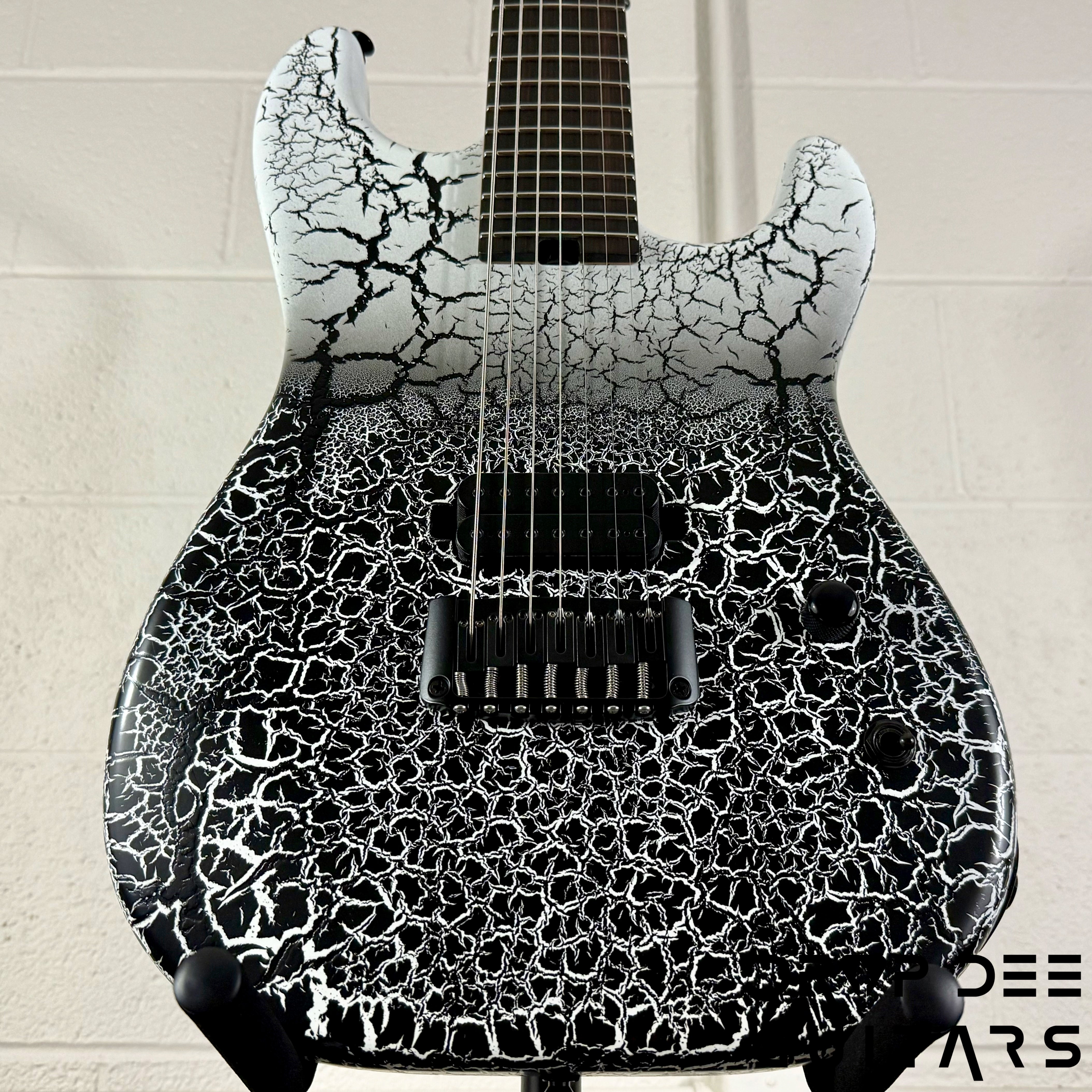 Schecter USA Custom Shop John Browne Signature Zenith 7 Baritone 7-String Electric Guitar w/ Case - Fracture White