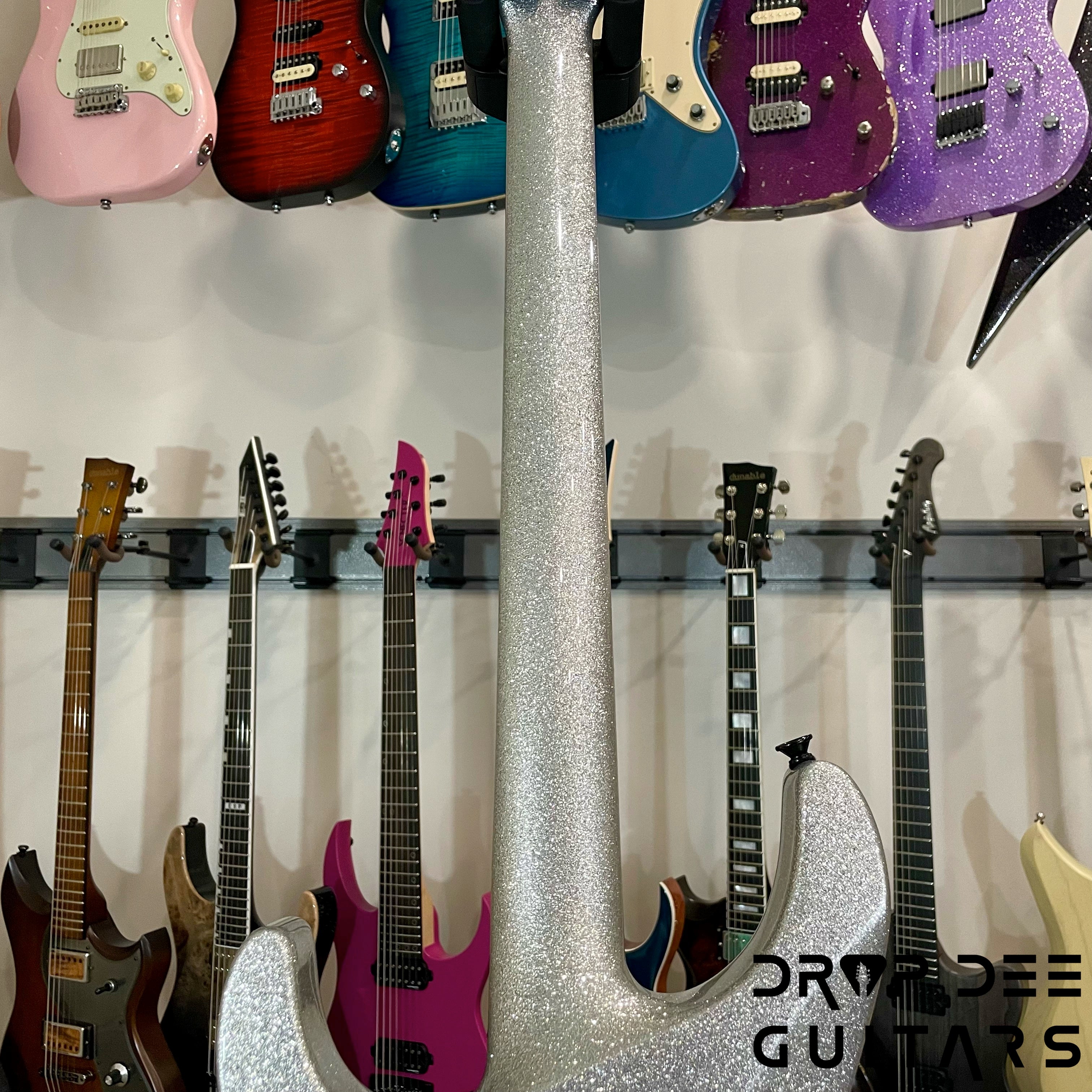 Jackson Custom Shop Soloist FR Electric Guitar w/ Case - Silver Sparkle