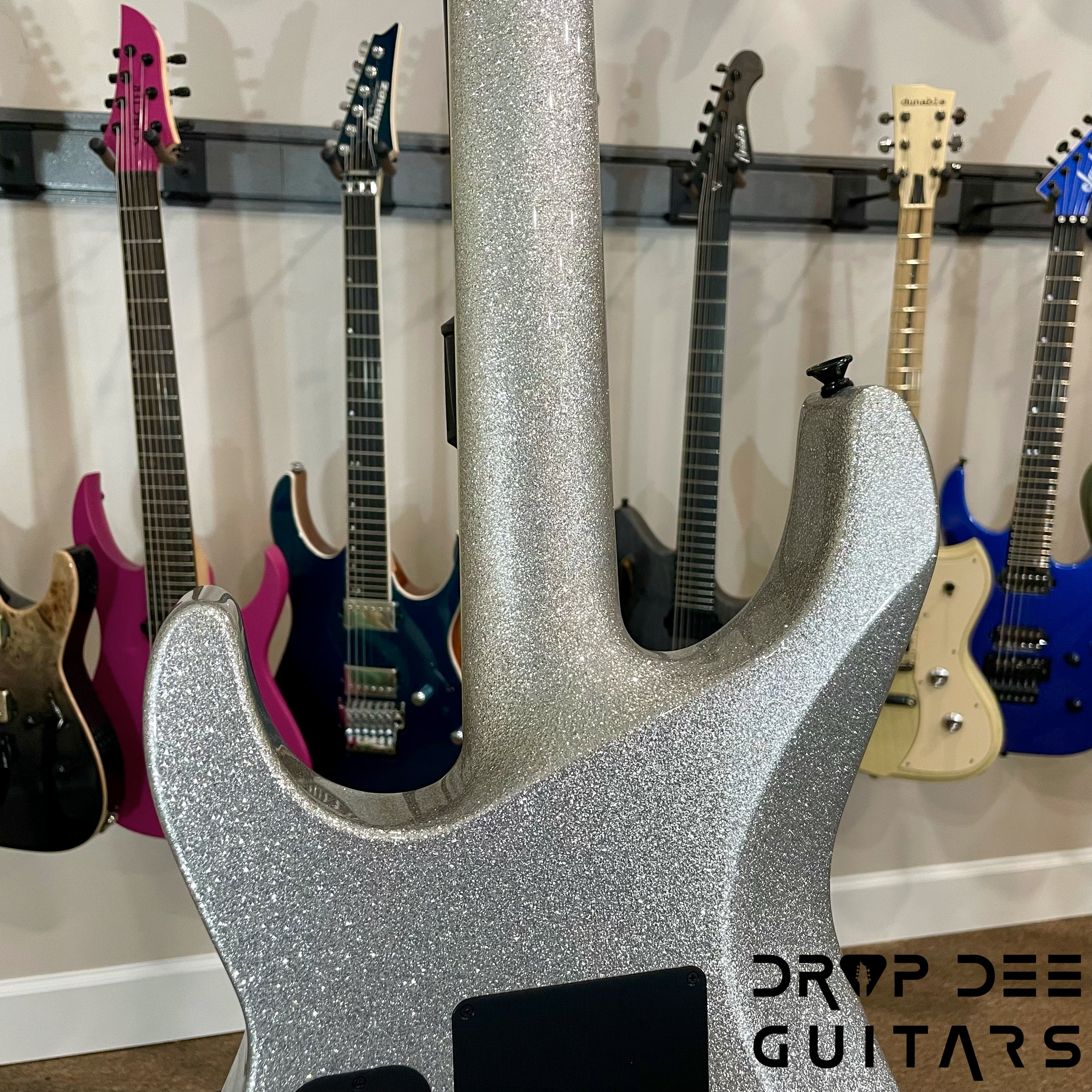 Jackson Custom Shop Soloist FR Electric Guitar w/ Case - Silver Sparkle