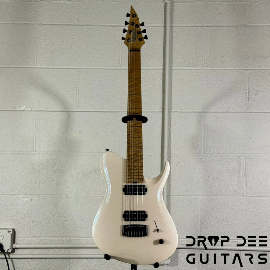 Balaguer USA Series Seraph Modern 7 Baritone 7-String Electric Guitar w/ Case (1224) - Gloss Metallic Jewel