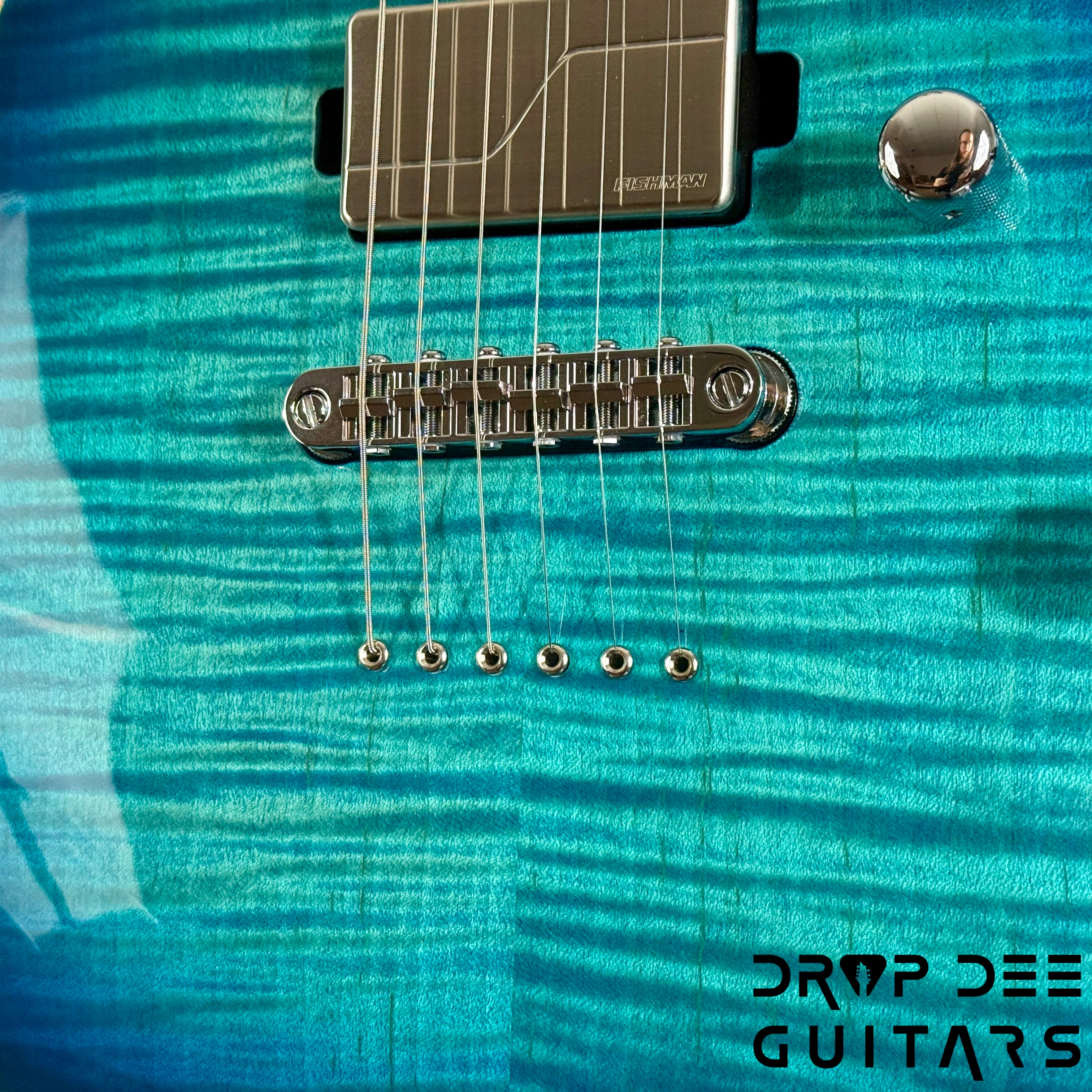 ESP USA M-II NTB NT Electric Guitar w/ Case - Aqua Marine Sunburst