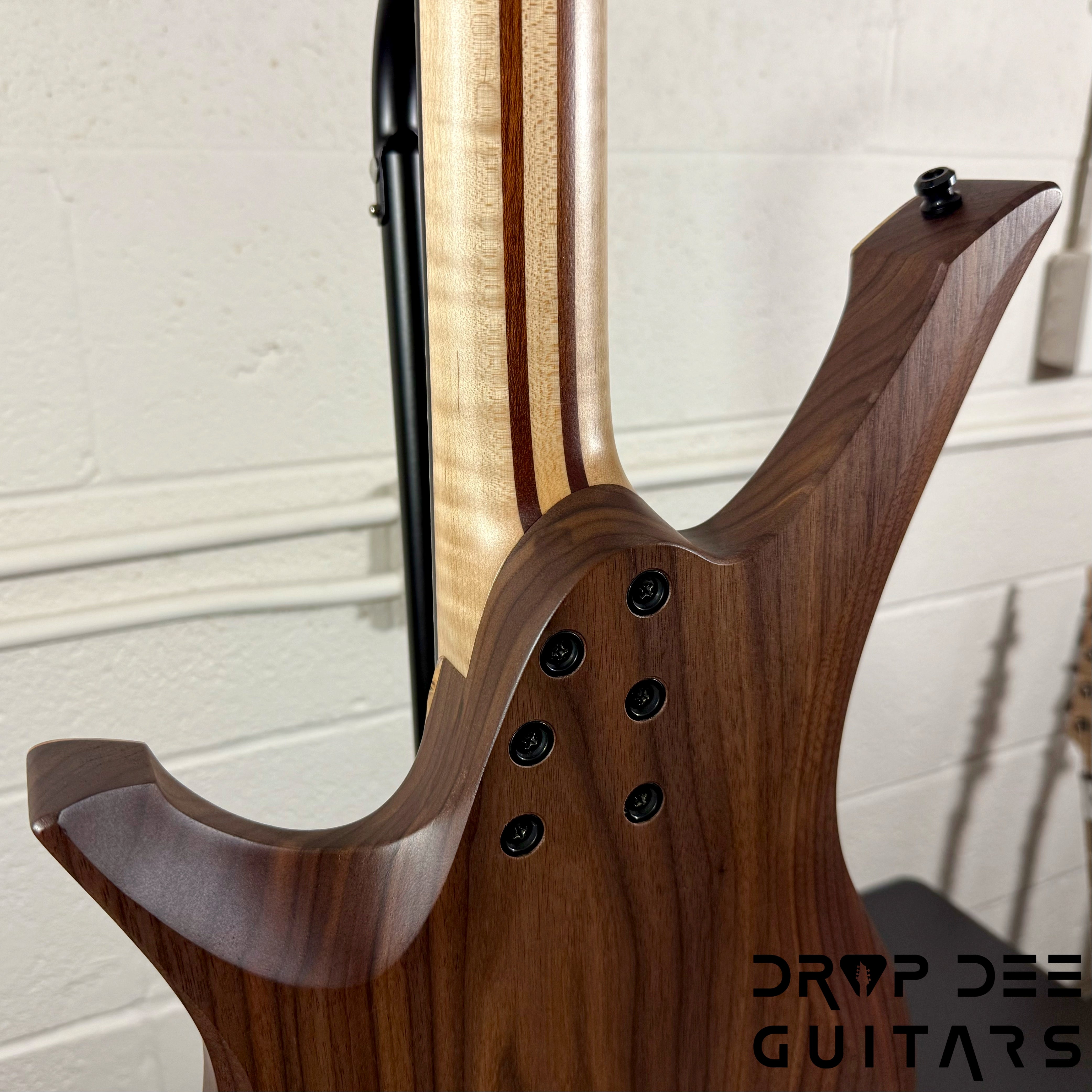 GV Guitars Syrius Headless Baritone Electric Guitar w/ Case - Natural