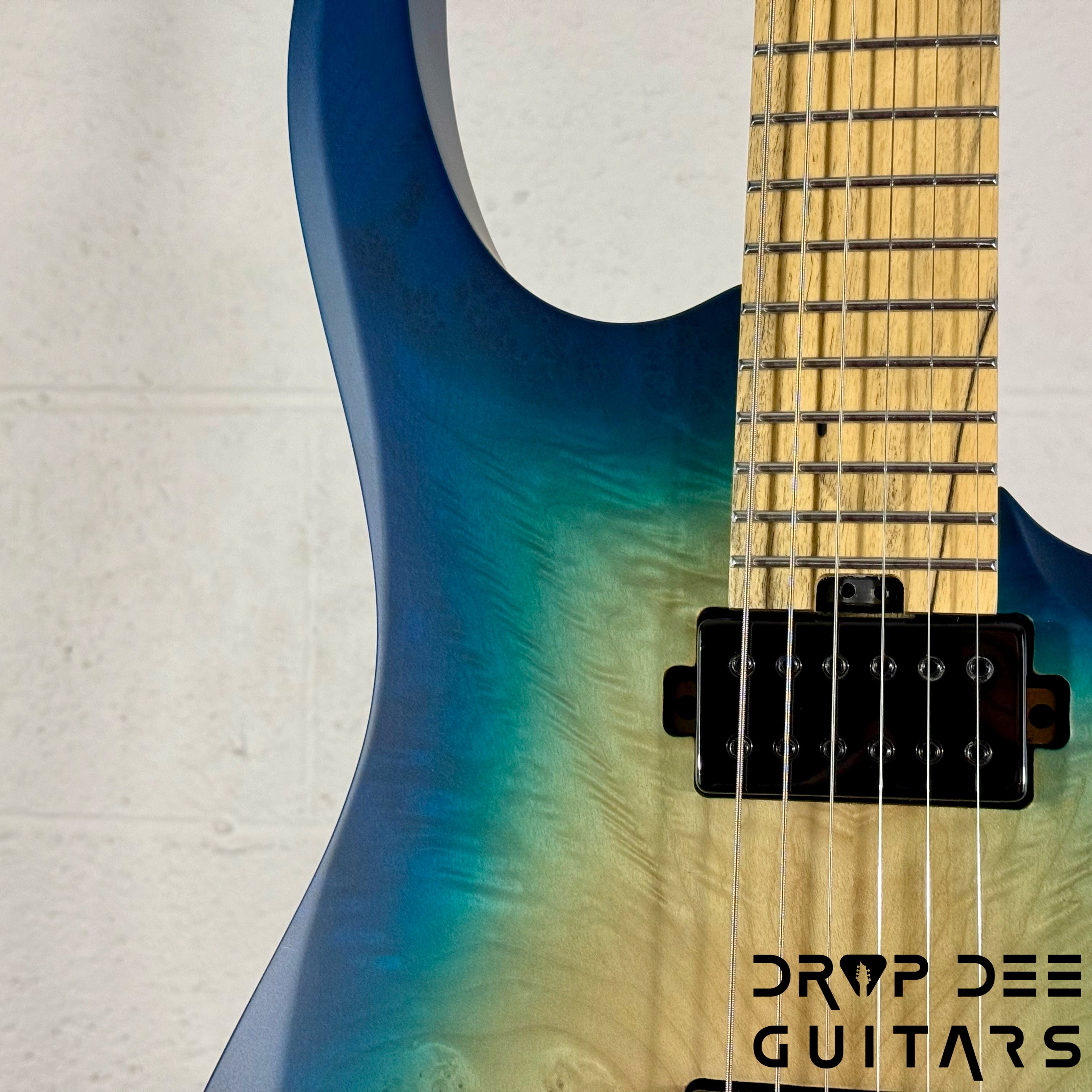 Balaguer DDG Exclusive Run Diablo Baritone Electric Guitar w/ Bag (1062) - Island Burst