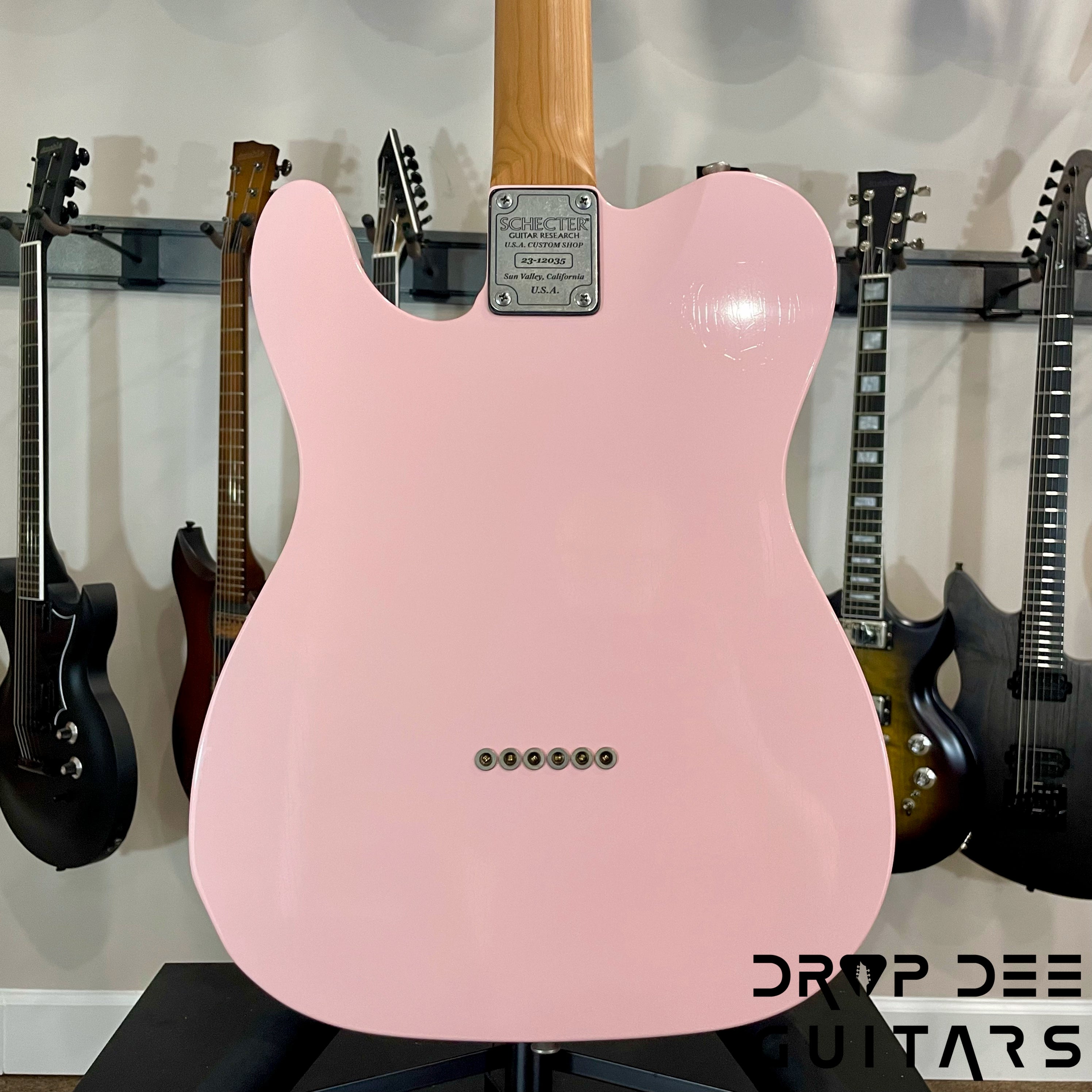 Schecter Custom Shop PT Wembley Studio Electric Guitar w/ Case - Shell Pink Aged Nitro