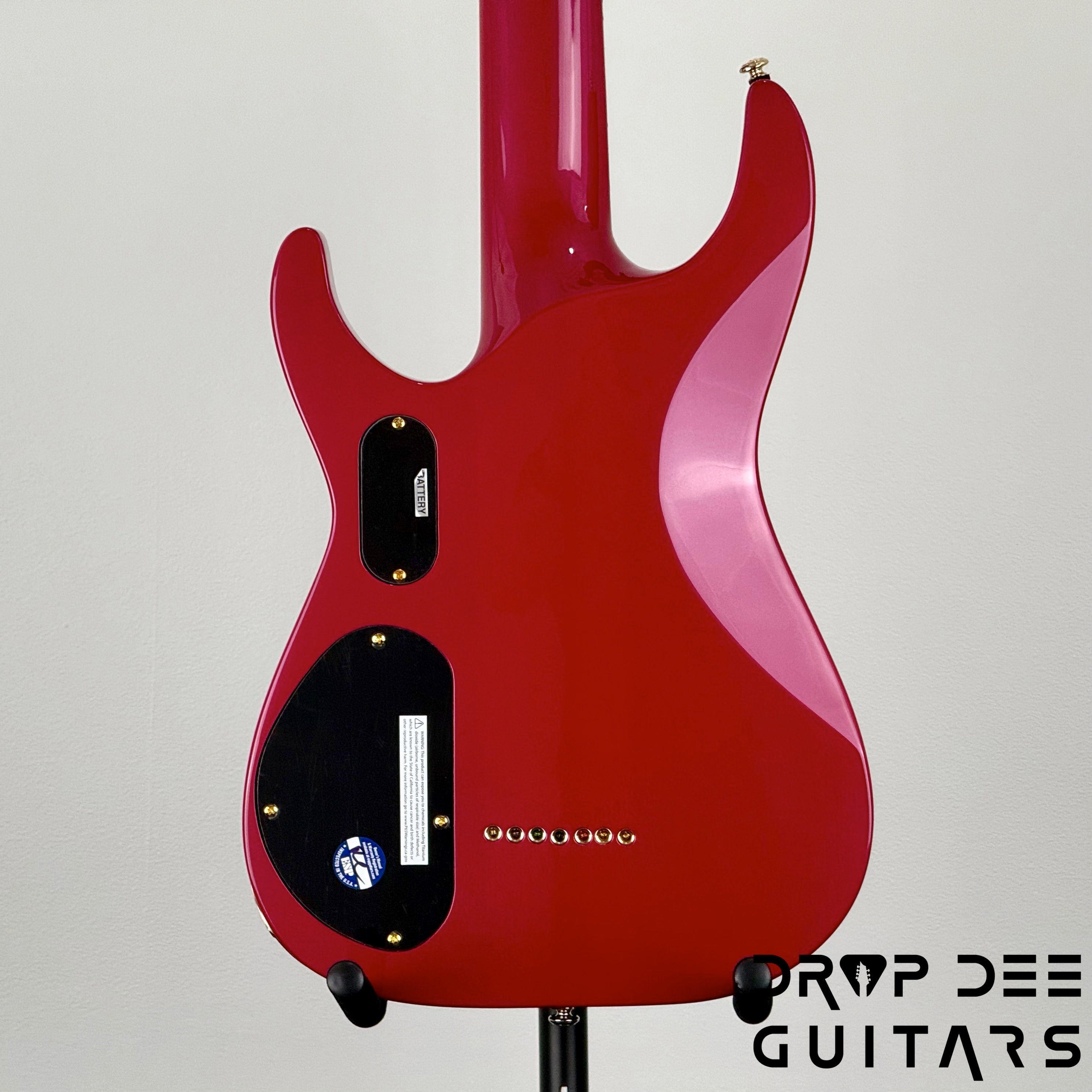 ESP LTD Stephen Carpenter SC-607B Baritone 7-String Electric Guitar w/ Case - Magenta Metallic