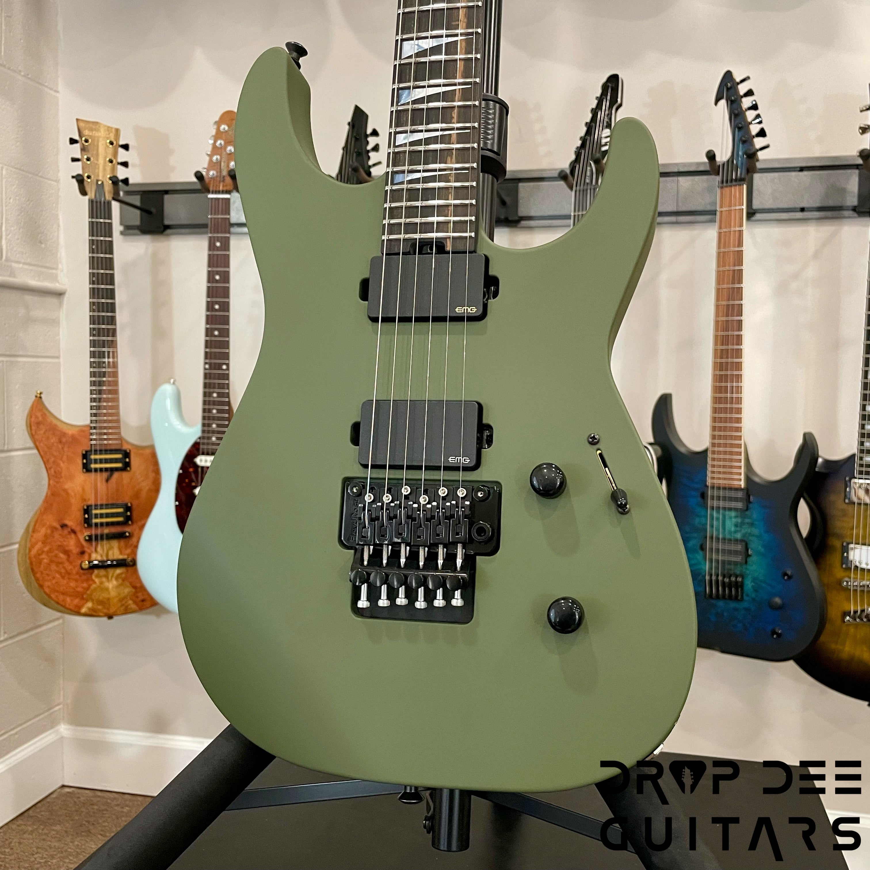 Jackson American Series Soloist SL2MG Electric Guitar w/ Case - Matte Army Drab