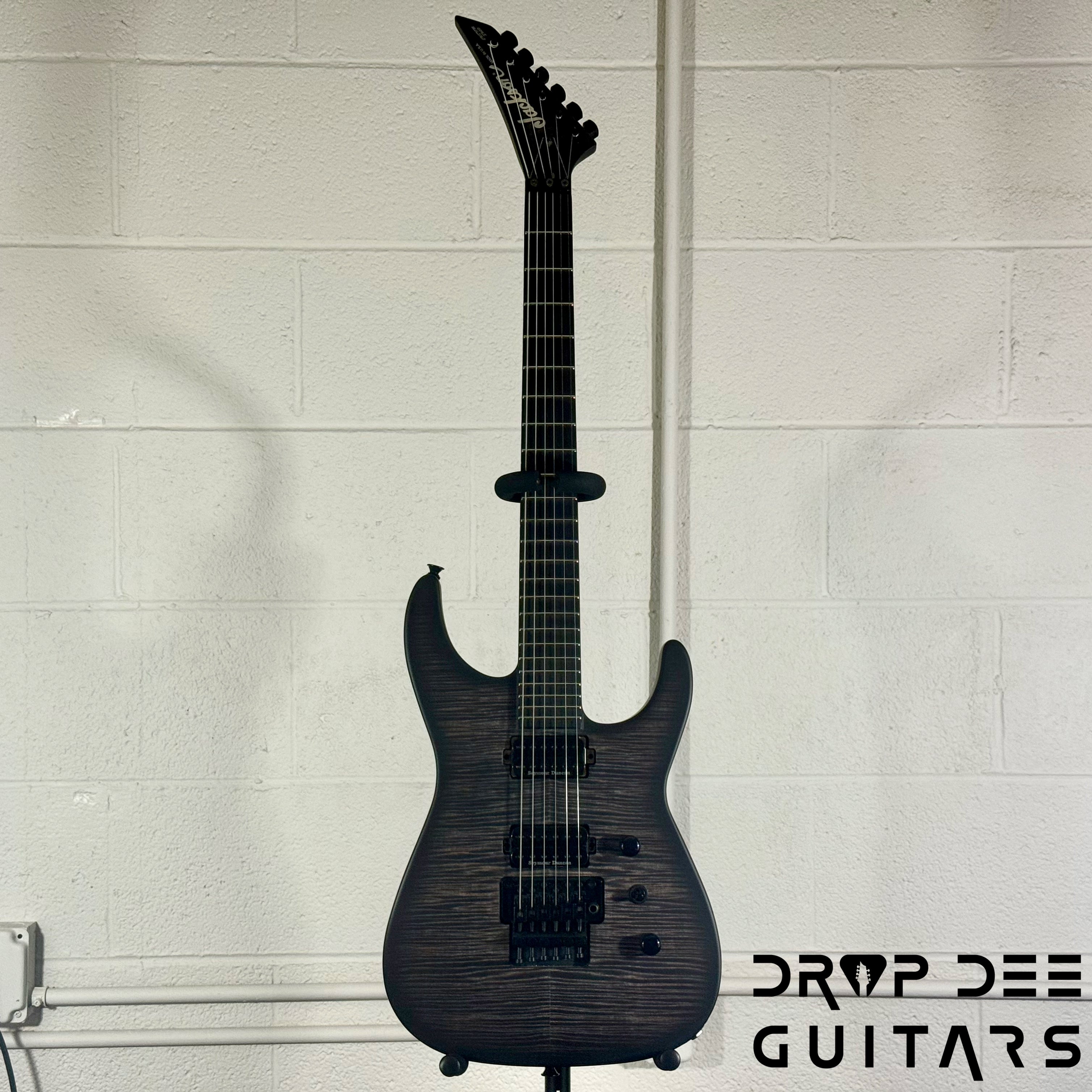 Jackson Custom Shop Soloist FR FMT Electric Guitar w/ Case - Trans Black Burst