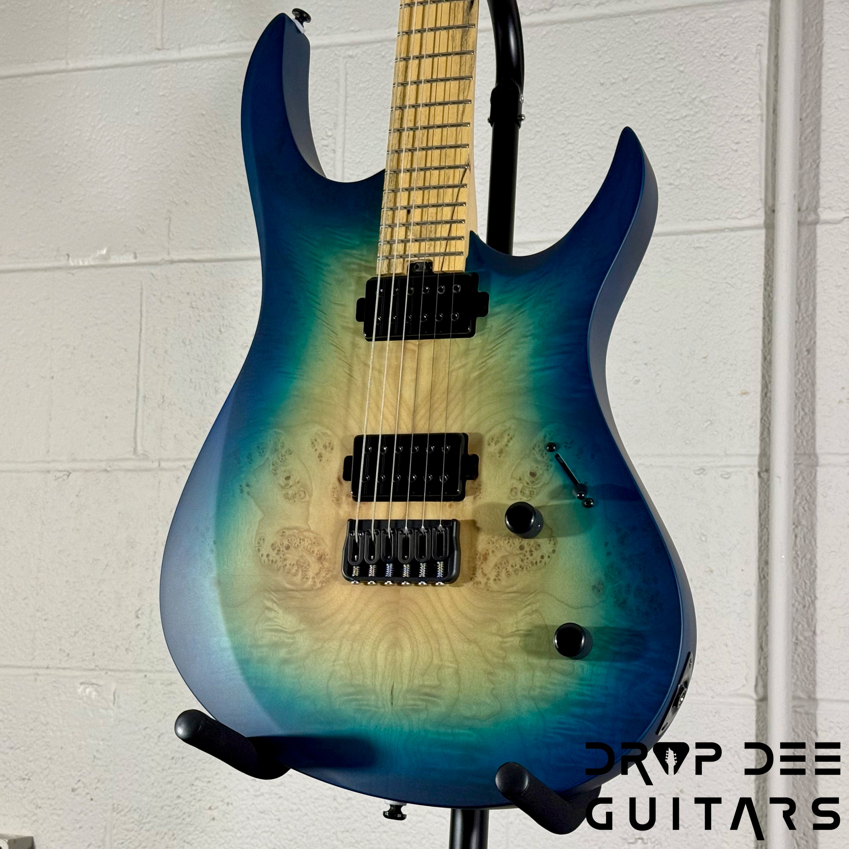 Balaguer DDG Exclusive Run Diablo Baritone Electric Guitar w/ Bag (1062) - Island Burst