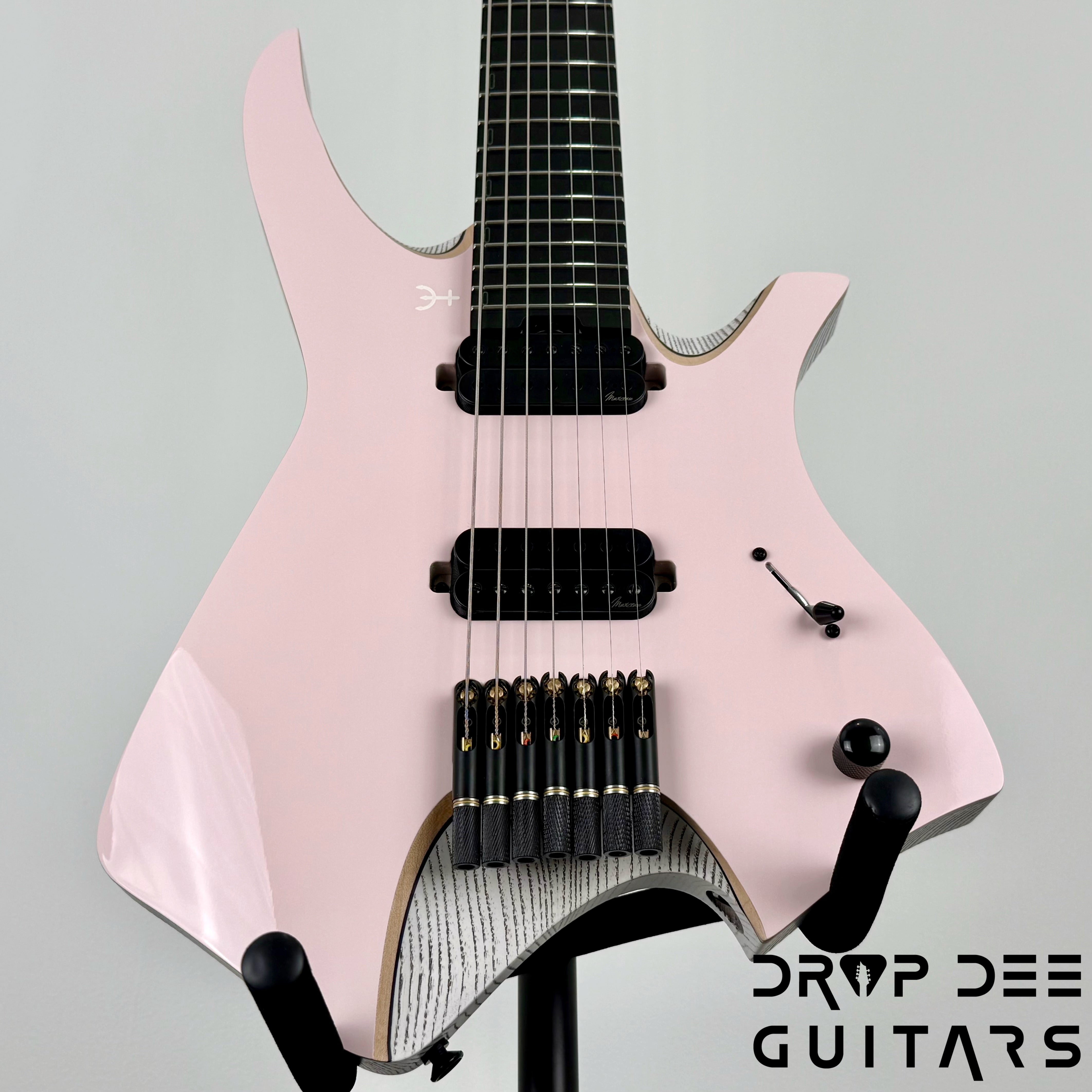 Infinia Neptune 7 Baritone Headless 7-String Electric Guitar w/ Bag - Shell Pink