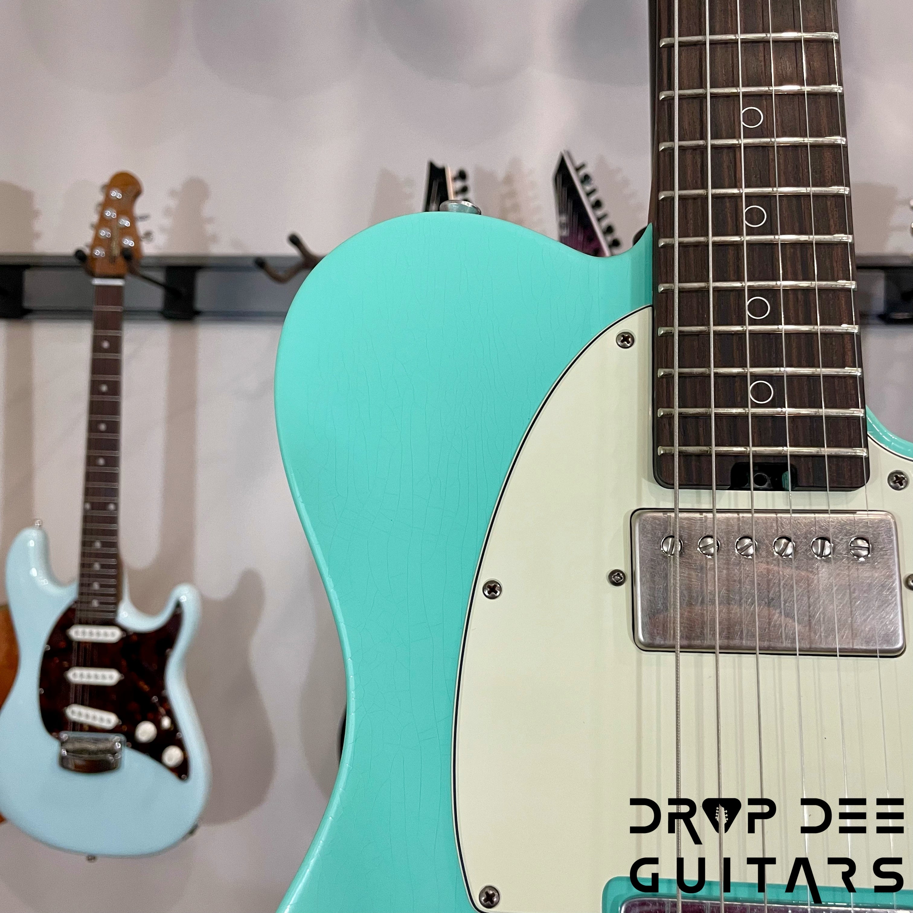 Schecter USA Custom Shop Nick Johnston Signature PT Electric Guitar w/ Case (1026) - Atomic Green Aged Nitro