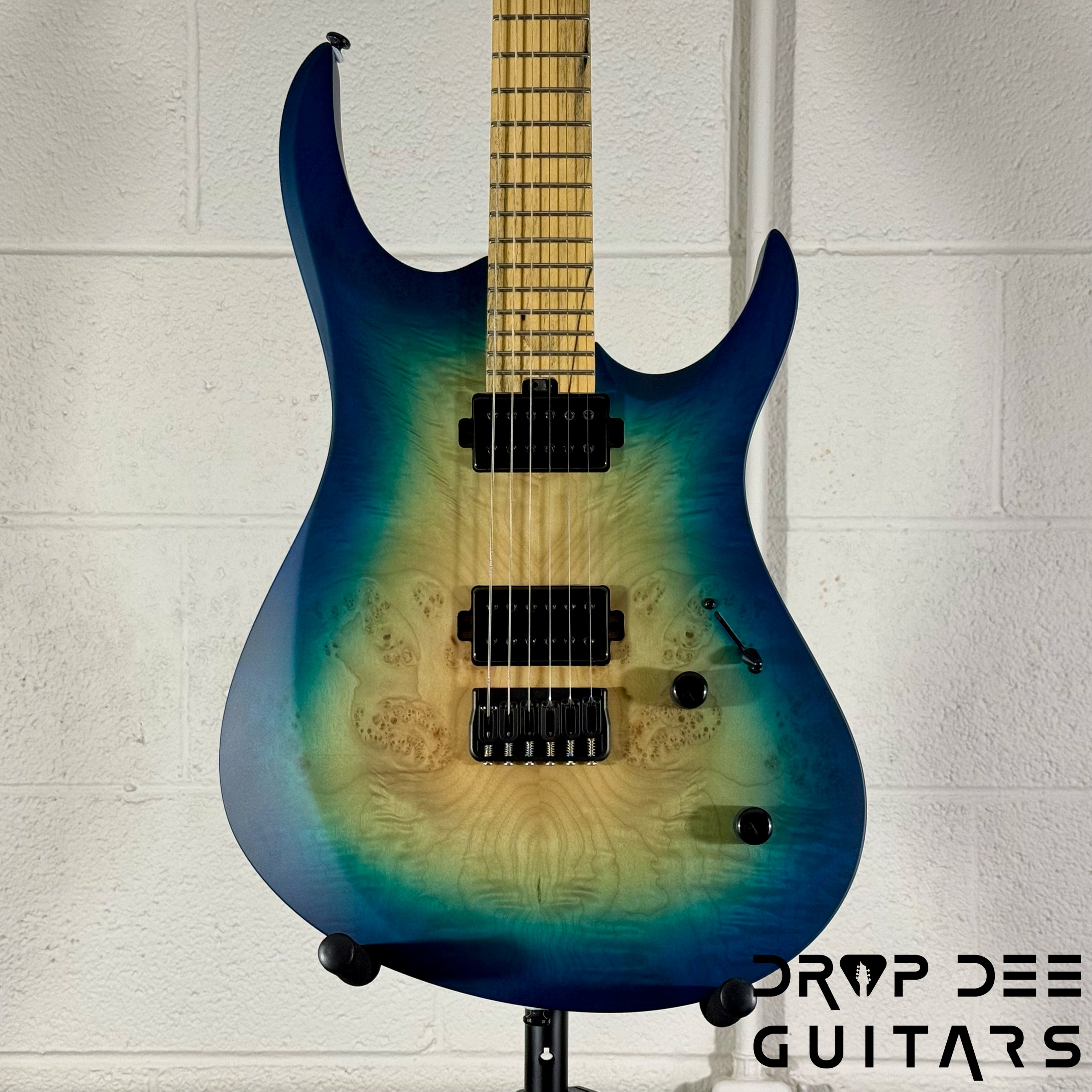 Balaguer DDG Exclusive Run Diablo Baritone Electric Guitar w/ Bag (1062) - Island Burst