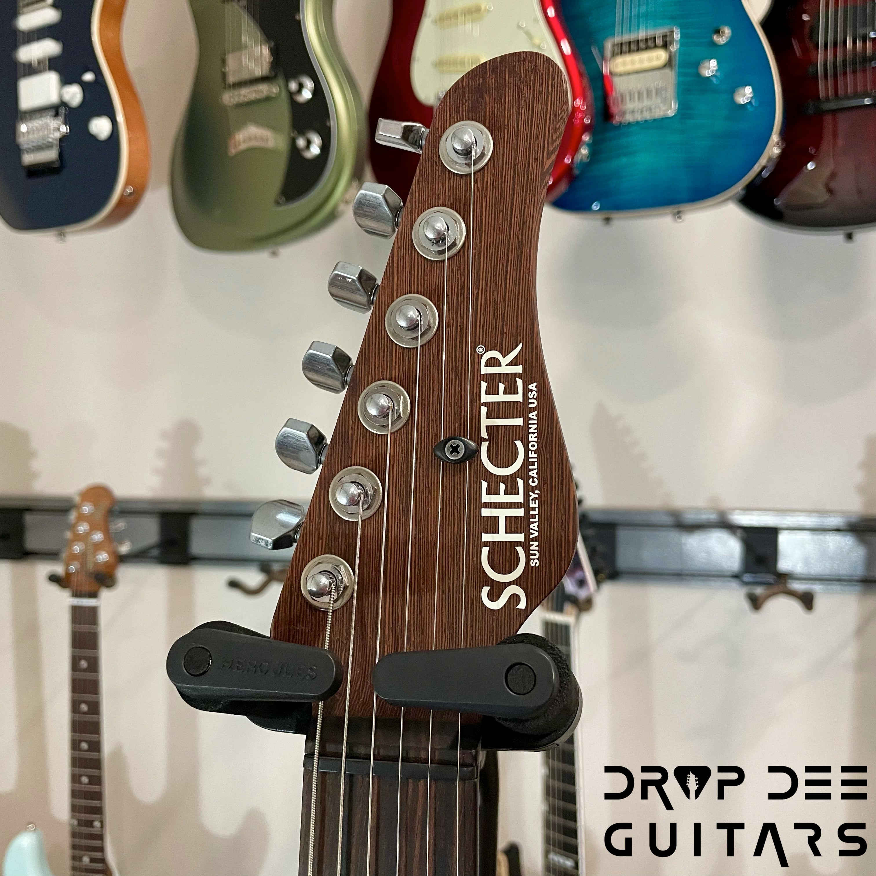 Schecter USA Custom Shop Nick Johnston Signature PT Electric Guitar w/ Case (1026) - Atomic Green Aged Nitro