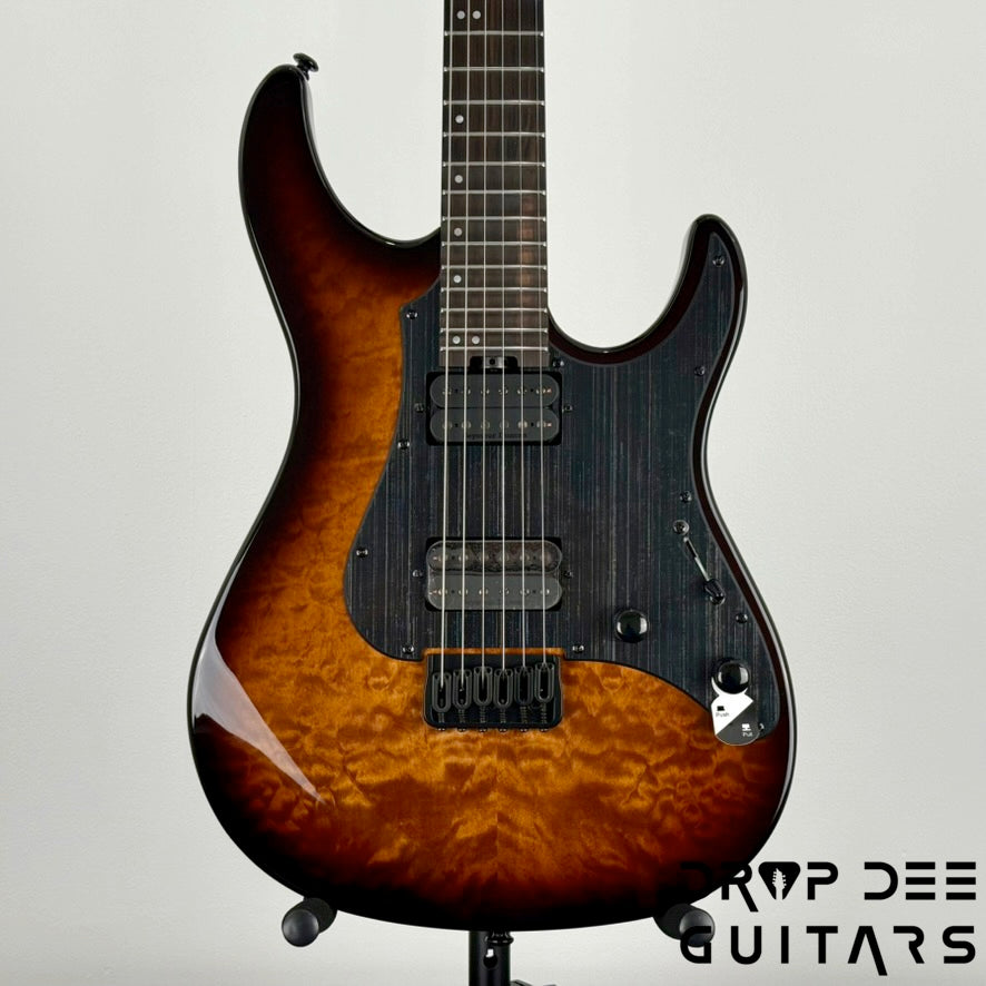 ESP LTD SN-1000HT QM Electric Guitar - Dark Brown Sunburst