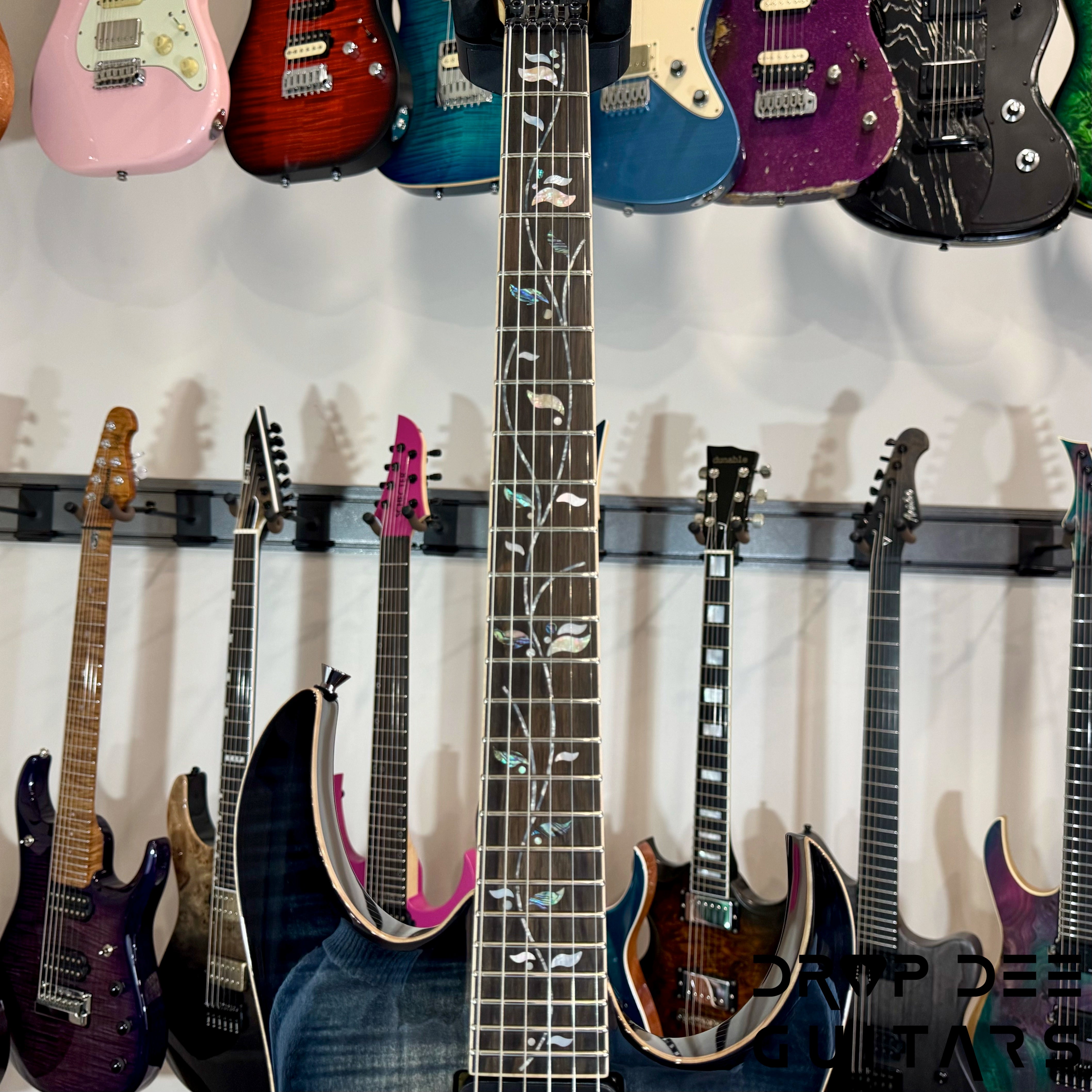 Ibanez J Custom RG8570 Electric Guitar w/ Case - Black Rutile