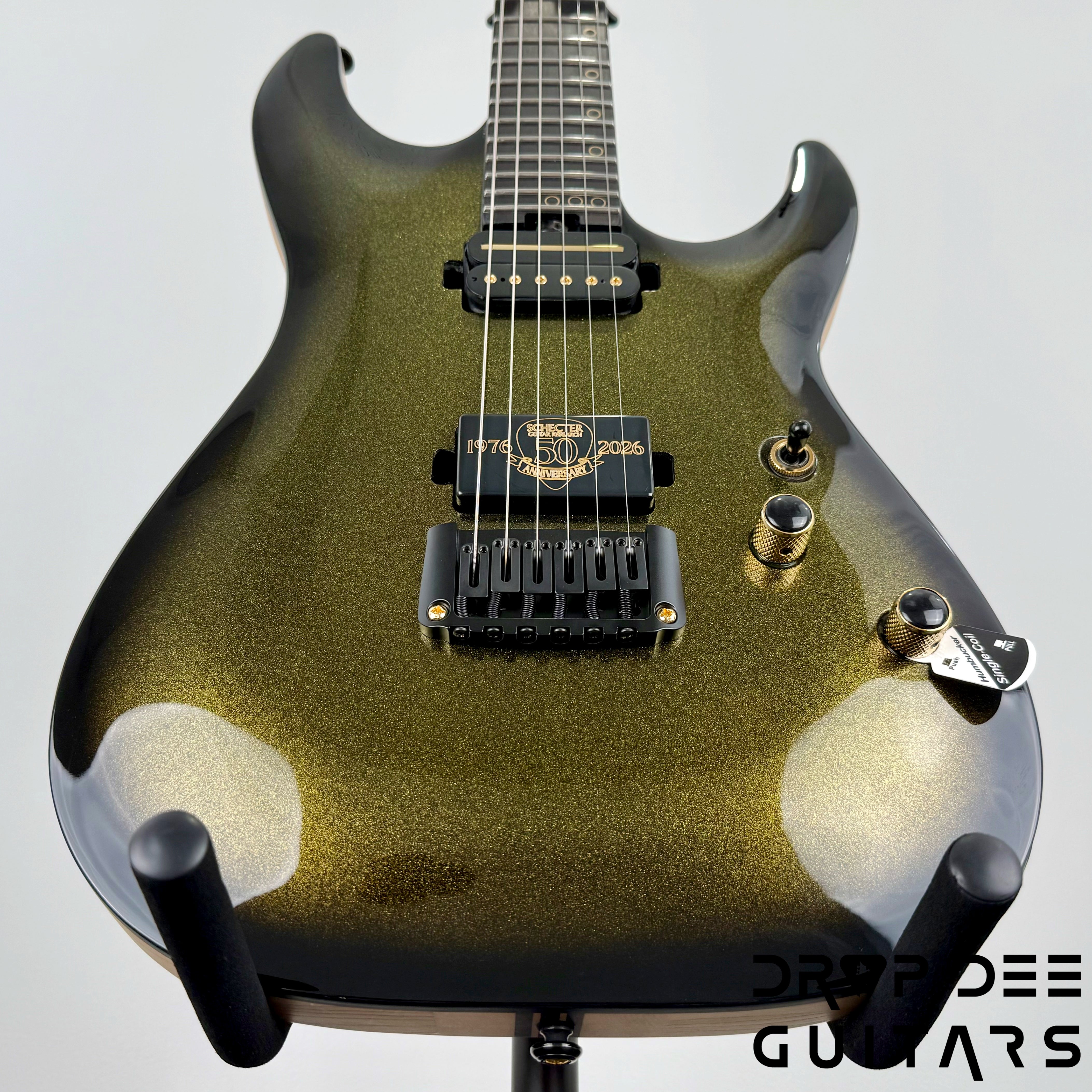 Schecter Diamond Series 50th Anniversary C-1 Electric Guitar - 50th Gold Burst