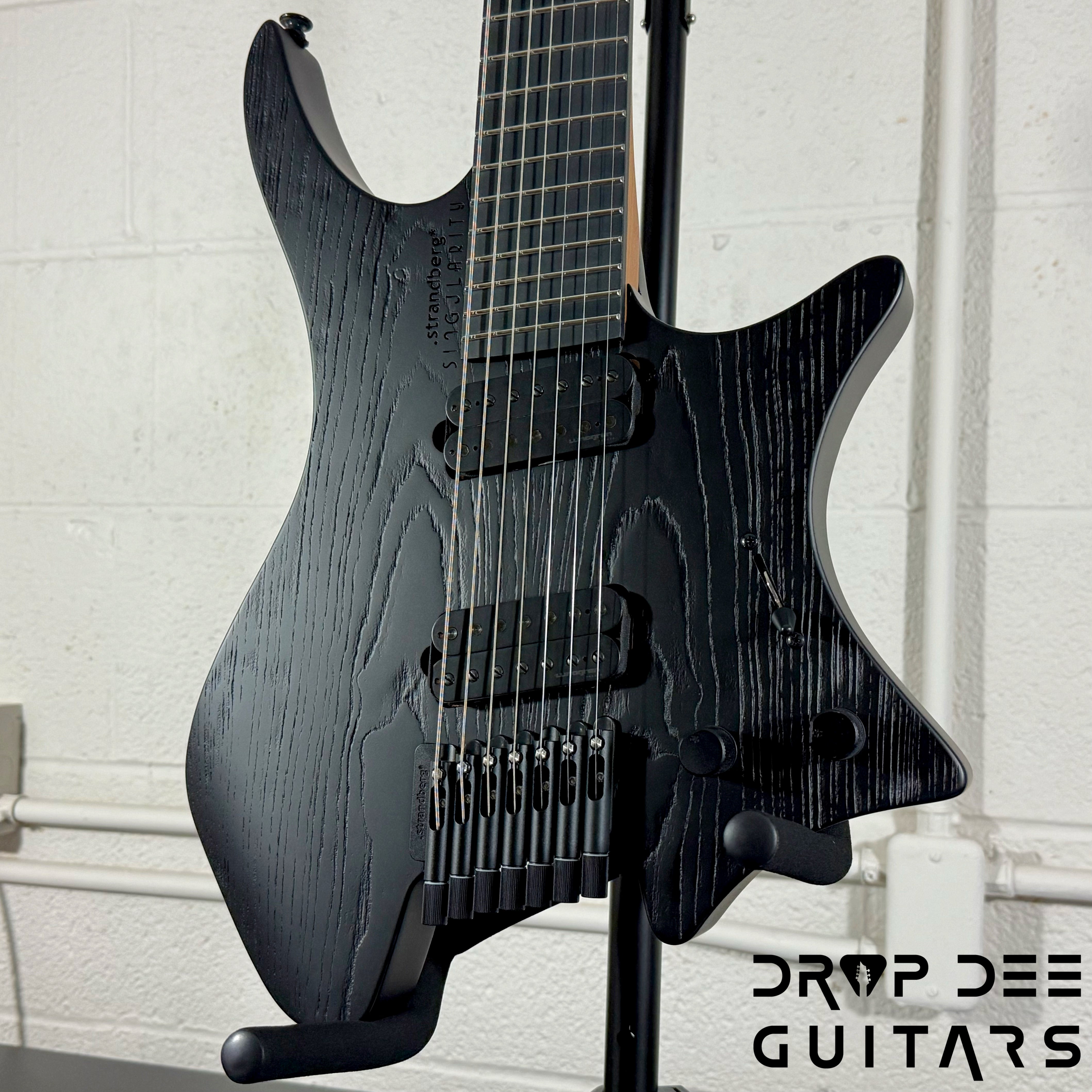 Strandberg Boden Singularity NX 7 Pitch Black 7-String Multiscale Headless Electric Guitar w/ Bag - Pitch Black