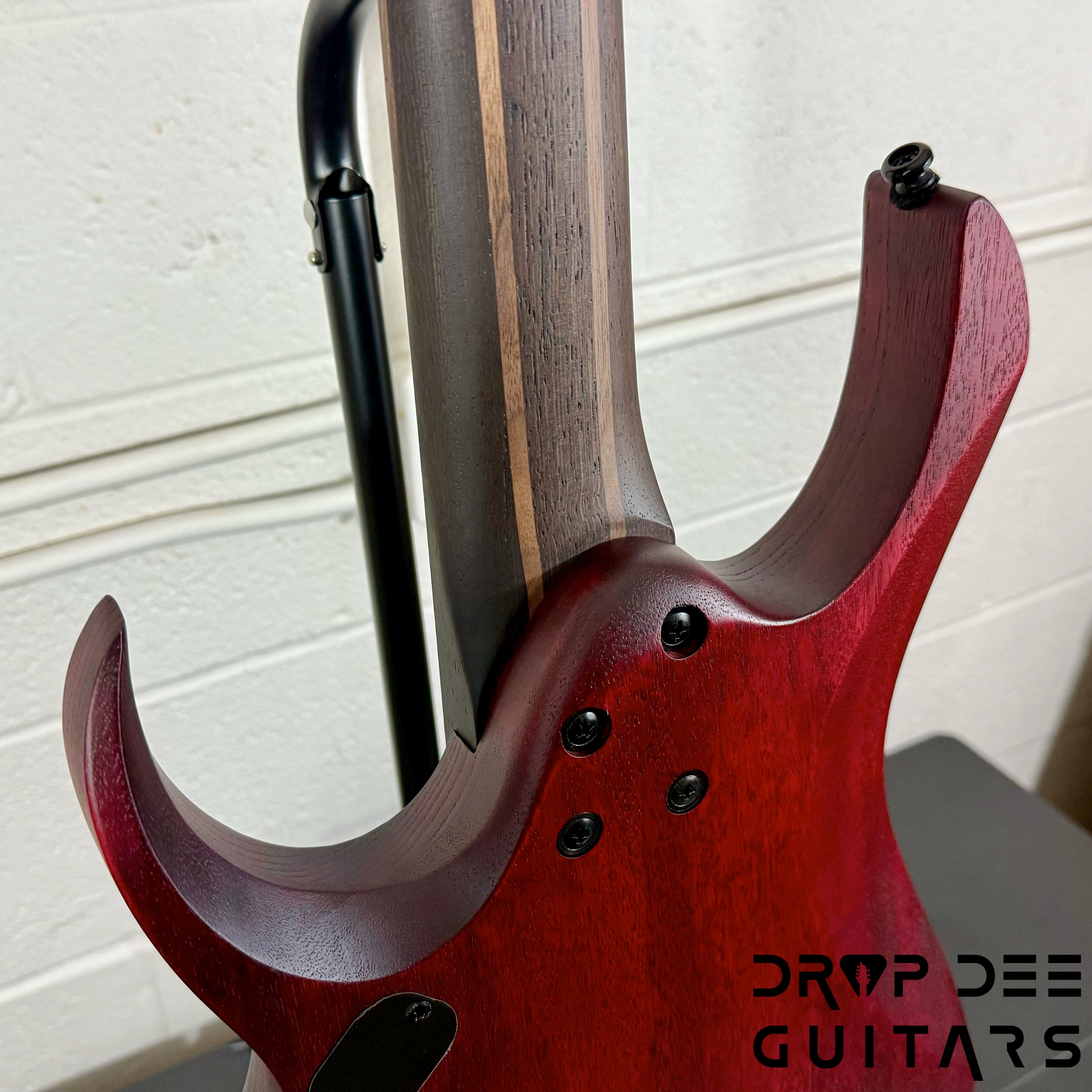 Ibanez Standard RGD721FA Baritone 7-String Electric Guitar - Stained Wine Red Burst Flat