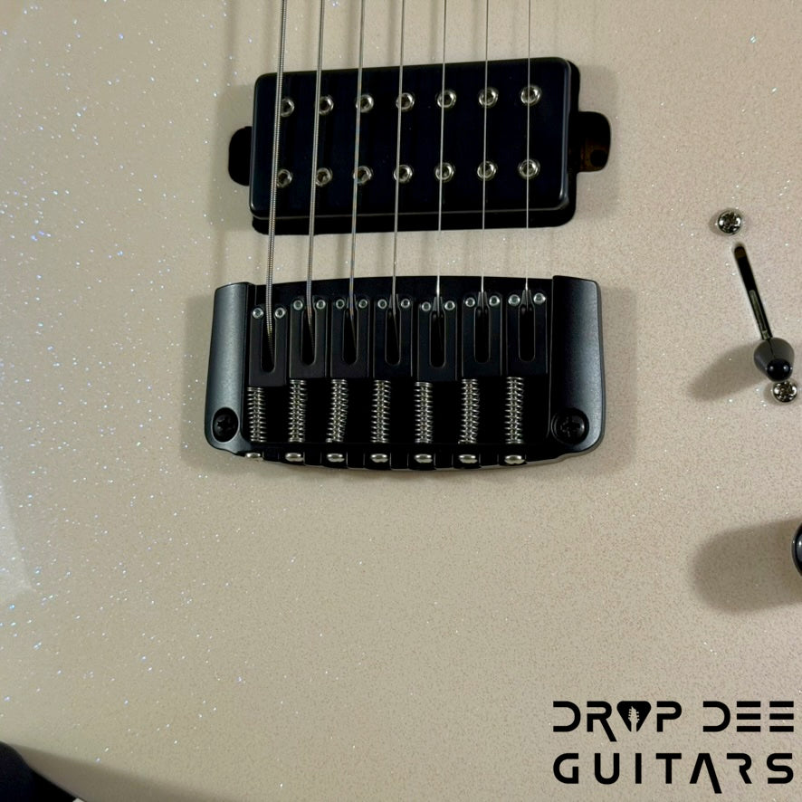 Balaguer USA Series Seraph Modern 7 Baritone 7-String Electric Guitar w/ Case (1224) - Gloss Metallic Jewel