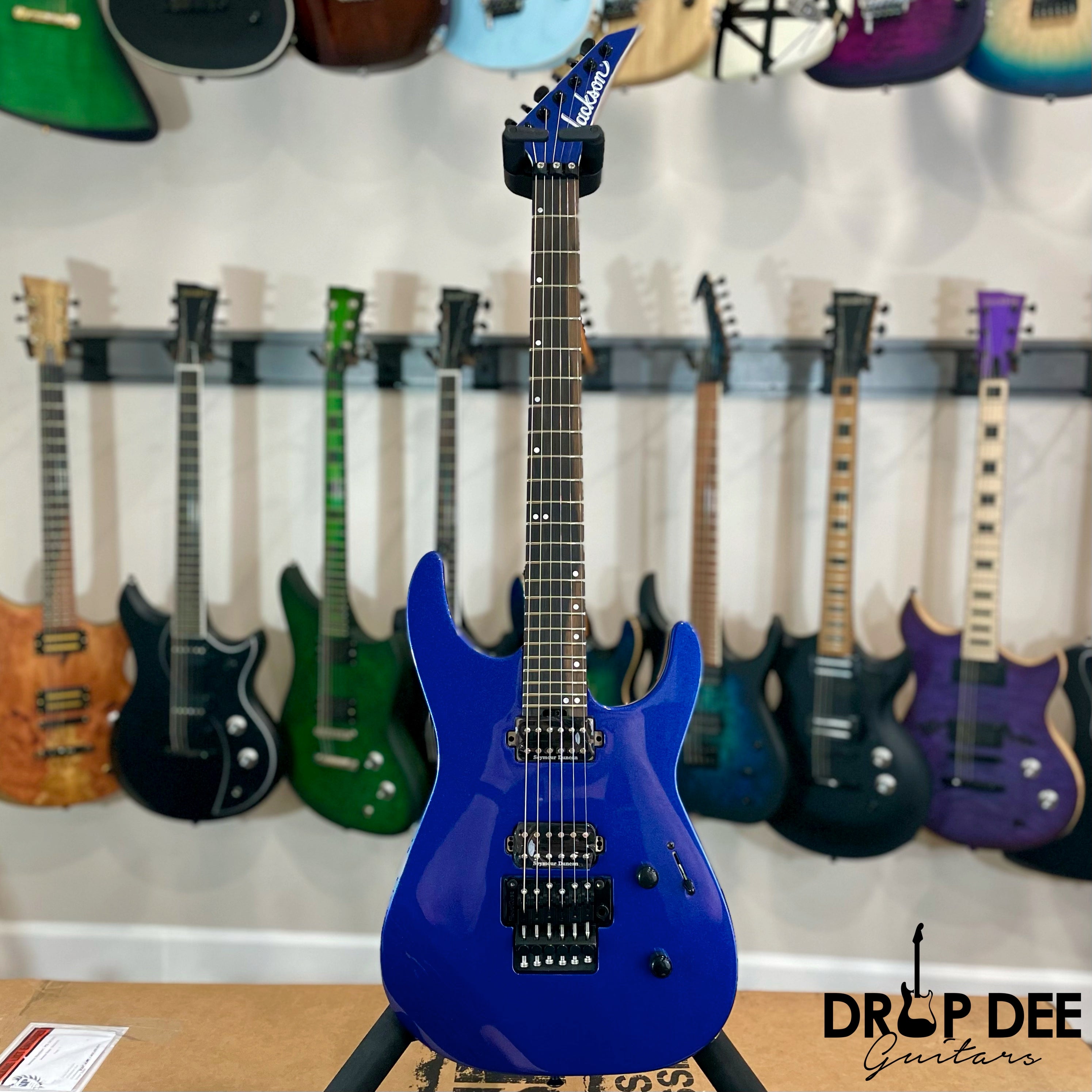 Jackson American Series Virtuoso Electric Guitar w/ Case - Mystic Blue