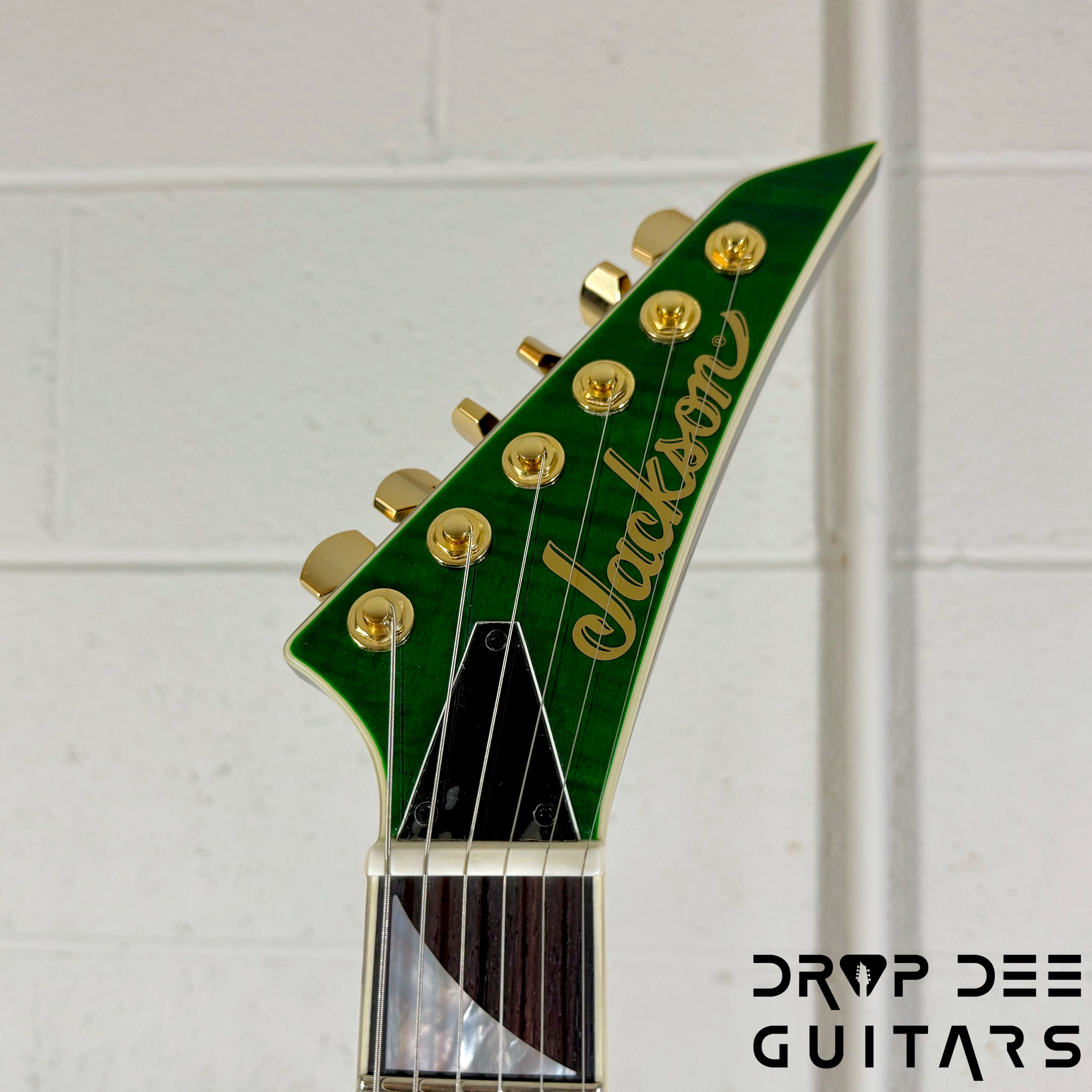 Jackson USA Custom Shop Special Edition Rhoads Electric Guitar w/ Case - Trans Green