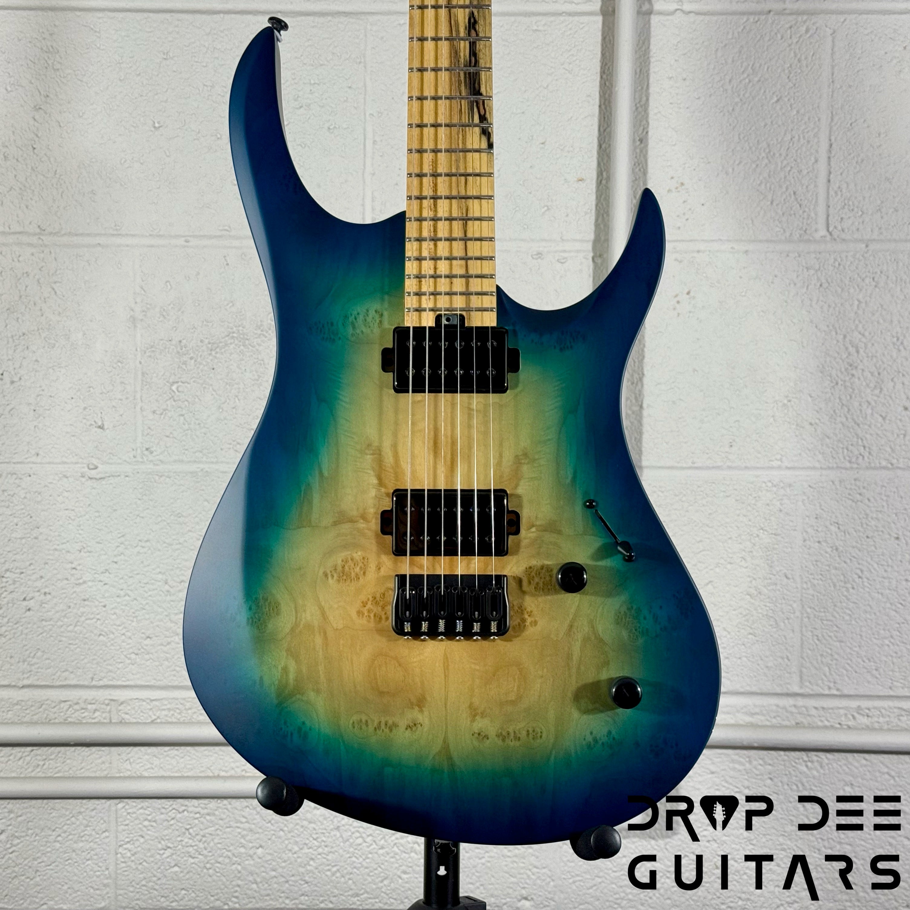 Balaguer DDG Exclusive Run Diablo Baritone Electric Guitar w/ Bag (1051) - Island Burst