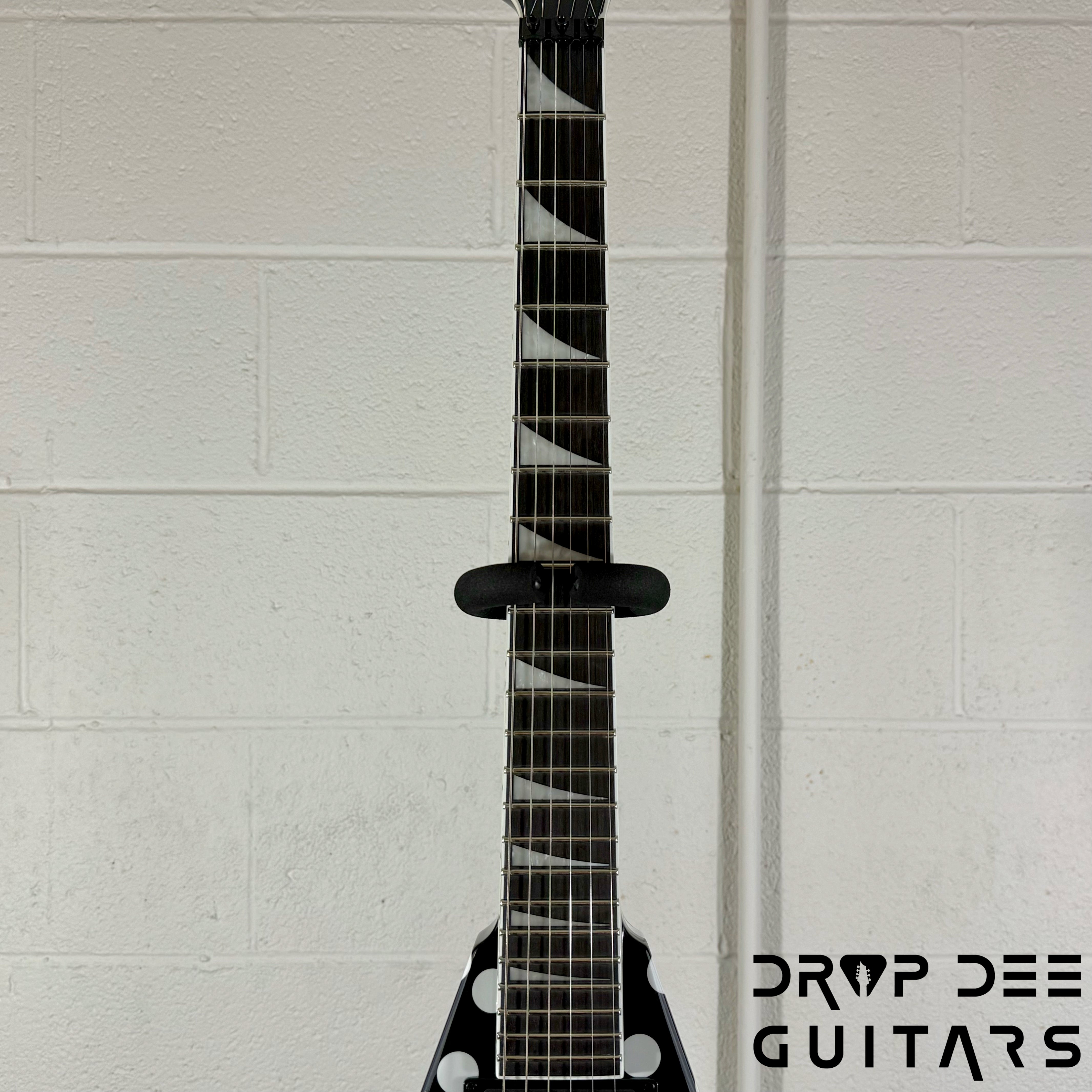 Jackson Pro Series Limited Edition Signature Phil Demmel KV King V Electric Guitar w/ Case - Polka Dot