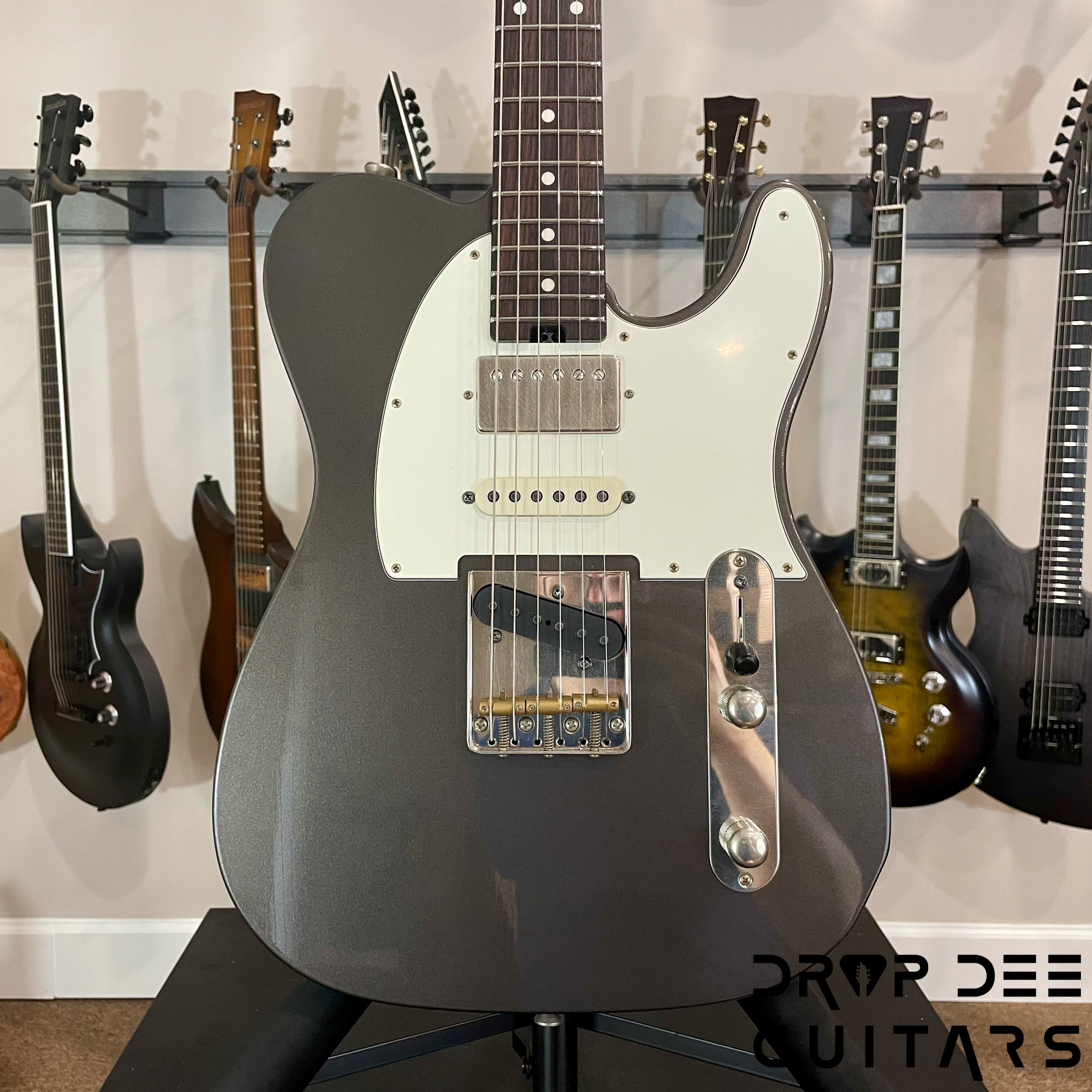 Schecter Custom Shop PT Wembley Studio Electric Guitar w/ Case - Charcoal Metallic Aged Nitro