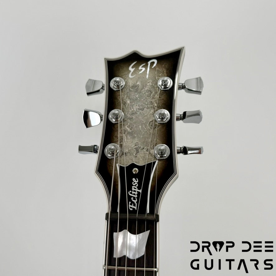 ESP Original Series Eclipse Custom Electric Guitar w/ Case - Silver Liquid Metal Burst