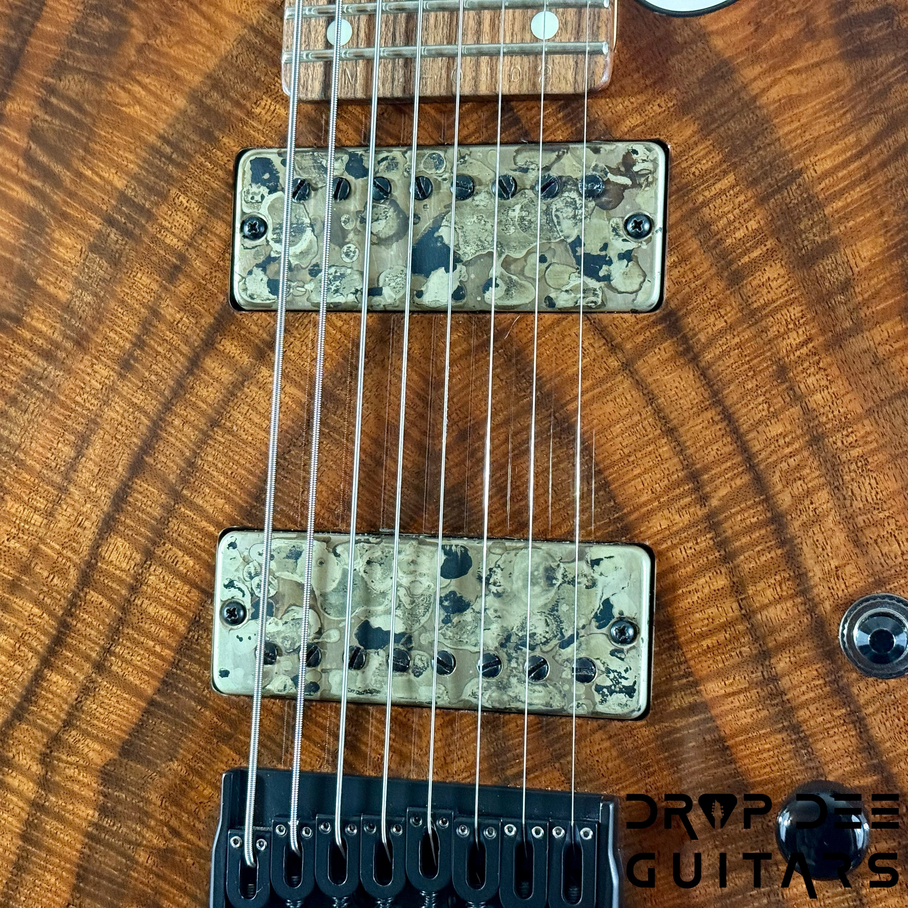 Schecter Custom Shop Masterworks PT CET-8 Baritone 8-String Electric Guitar w/ Case - Koa Natural