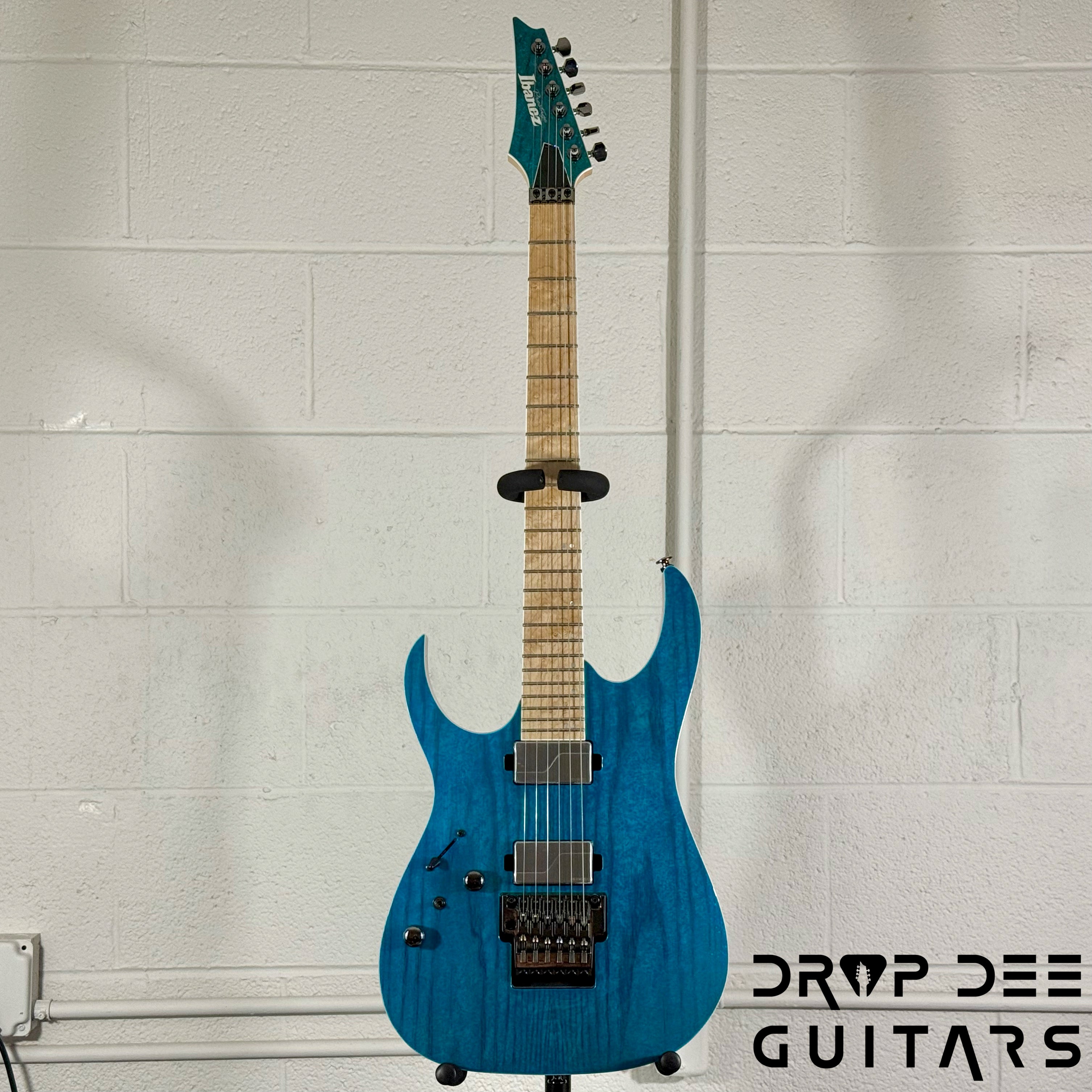 Ibanez Prestige RG5120ML Left-Handed Electric Guitar w/ Case - Frozen Ocean