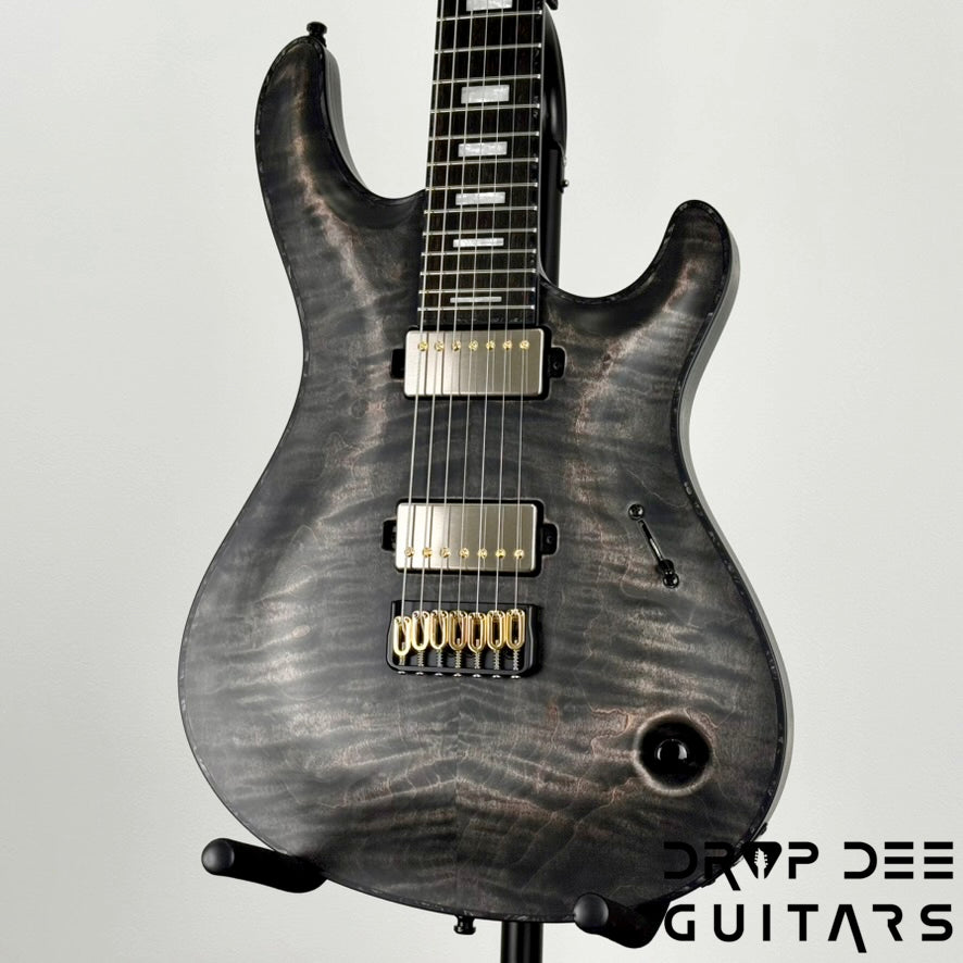 Mayones Regius Core 7 7-String Electric Guitar w/ Case - Antique Black Matt