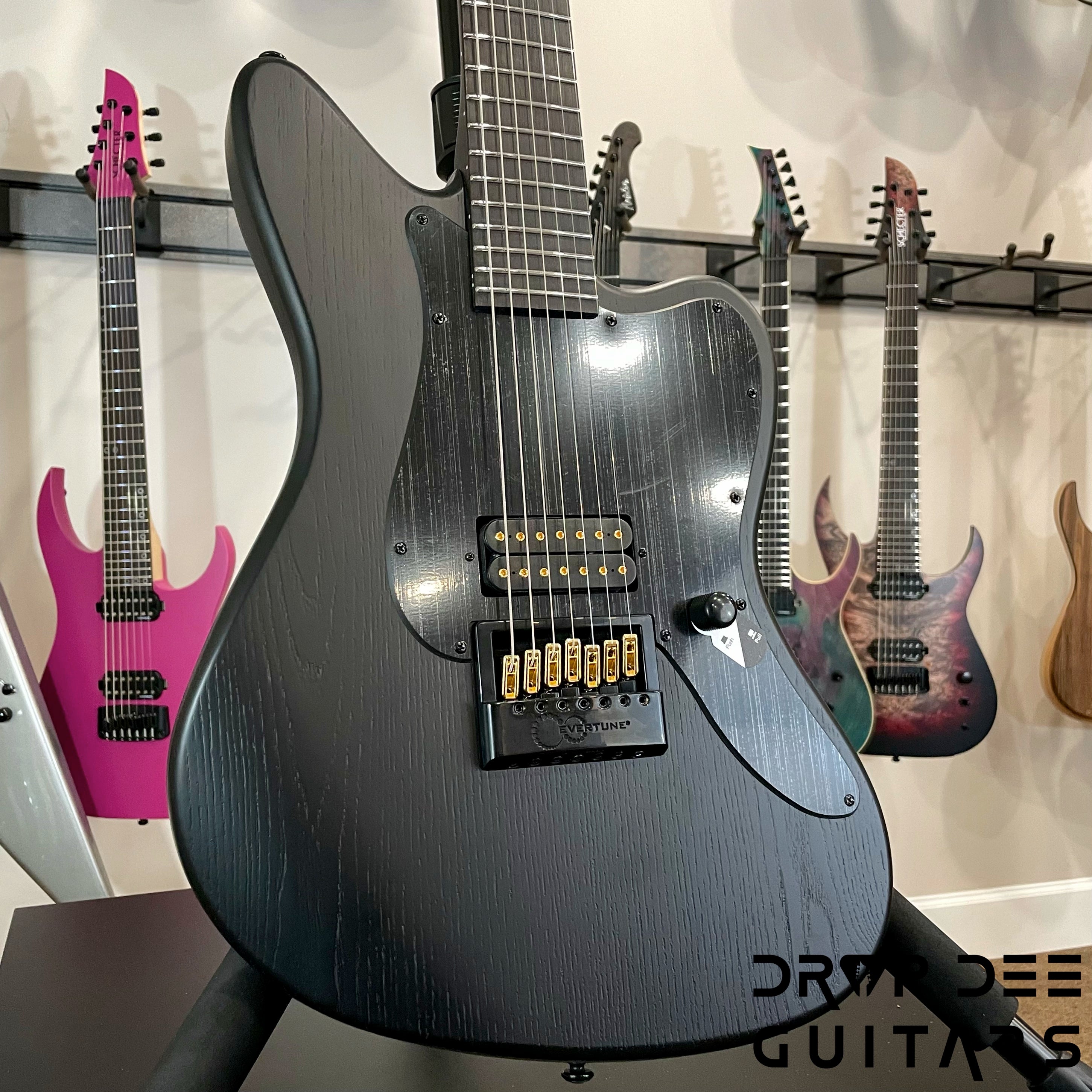 ESP LTD Alex Wade Signature AW-XJ7B Evertune Baritone 7-String Electric Guitar w/ Case (1348)