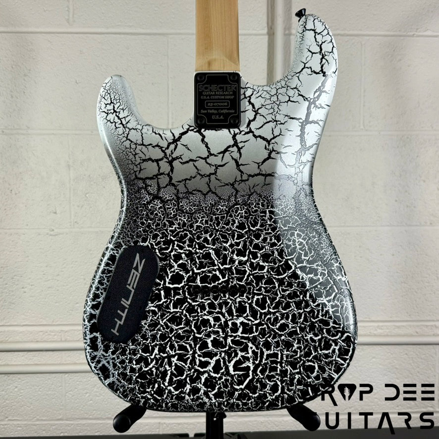 Schecter USA Custom Shop John Browne Signature Zenith Electric Guitar w/ Case - Fracture White