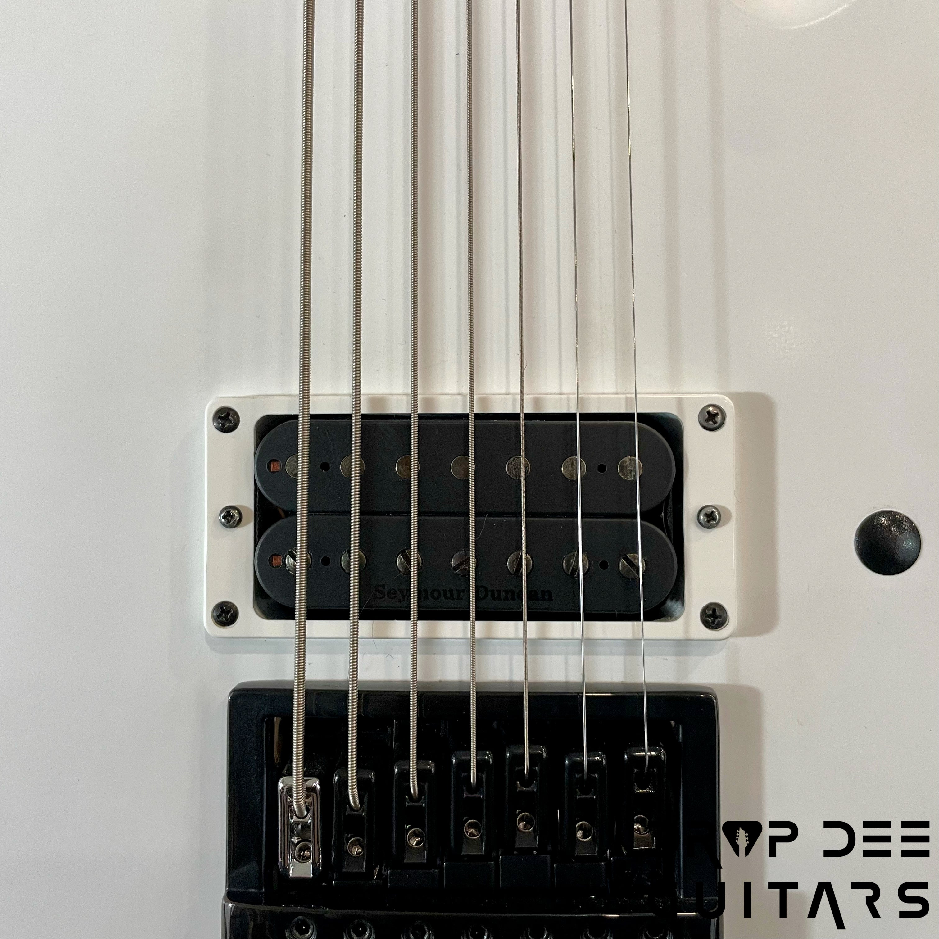 ESP LTD M-7BHT Arctic Metal Baritone Evertune Electric Guitar