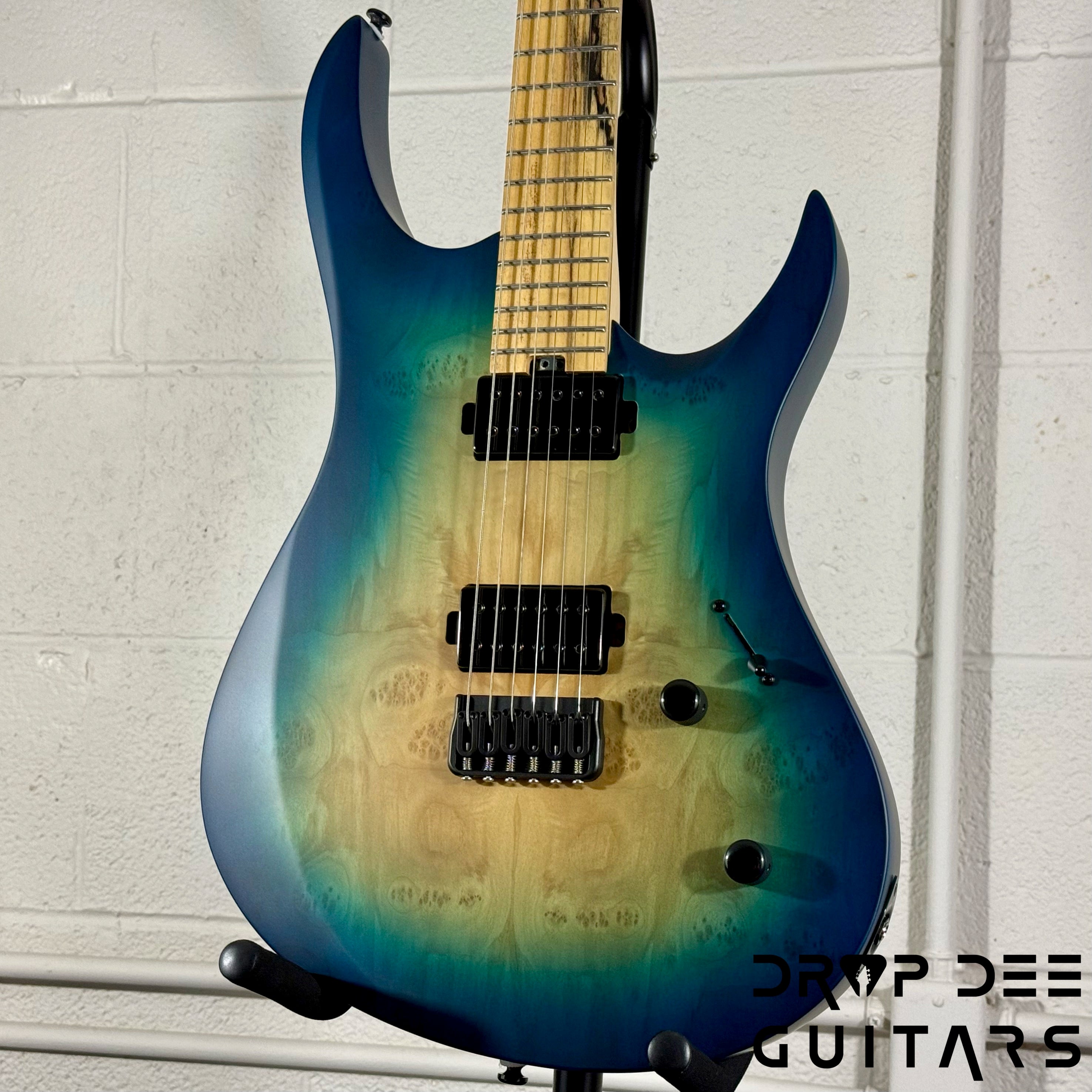 Balaguer DDG Exclusive Run Diablo Baritone Electric Guitar w/ Bag (1051) - Island Burst