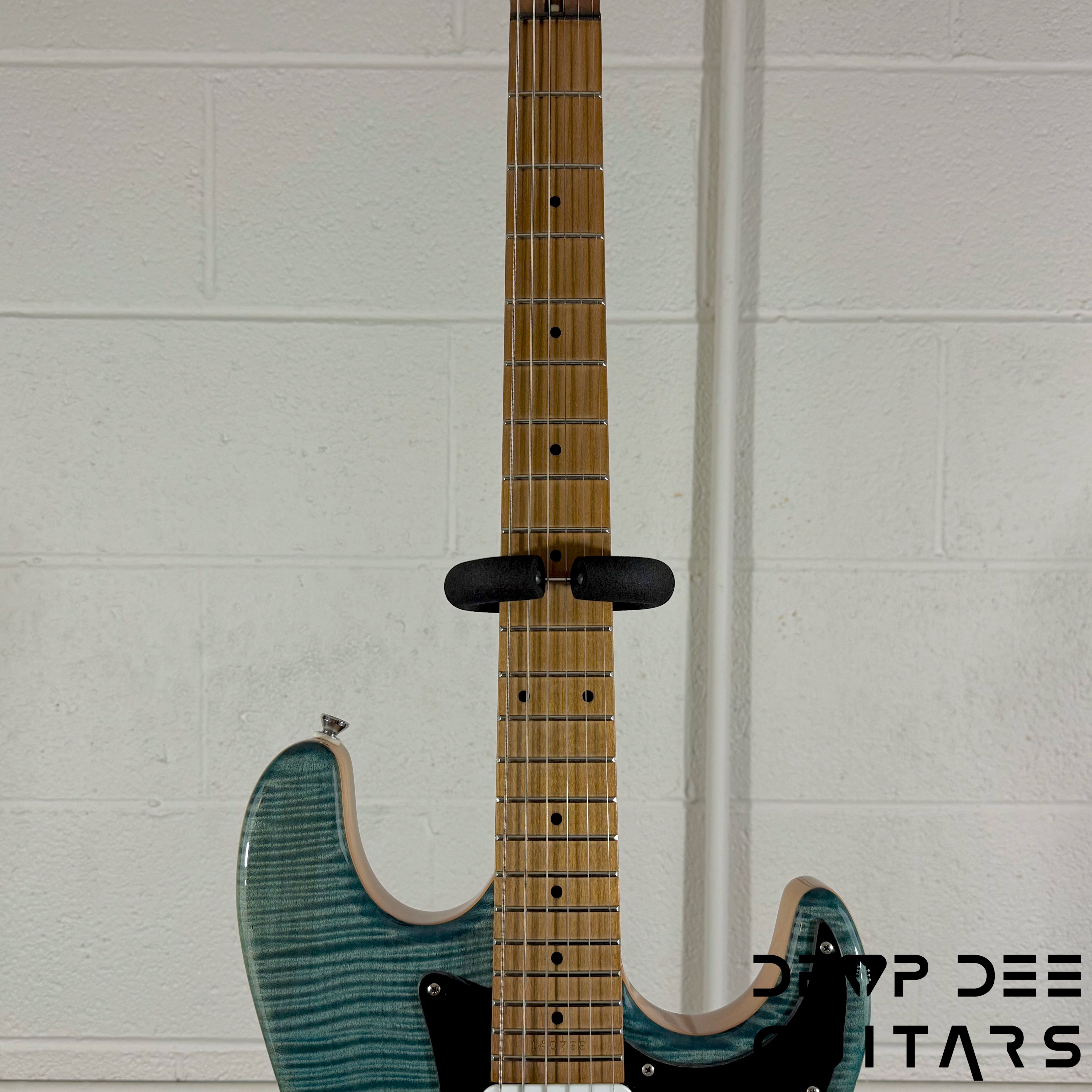Kiesel Delos HSS Electric Guitar w/ Bag - Trans Blue