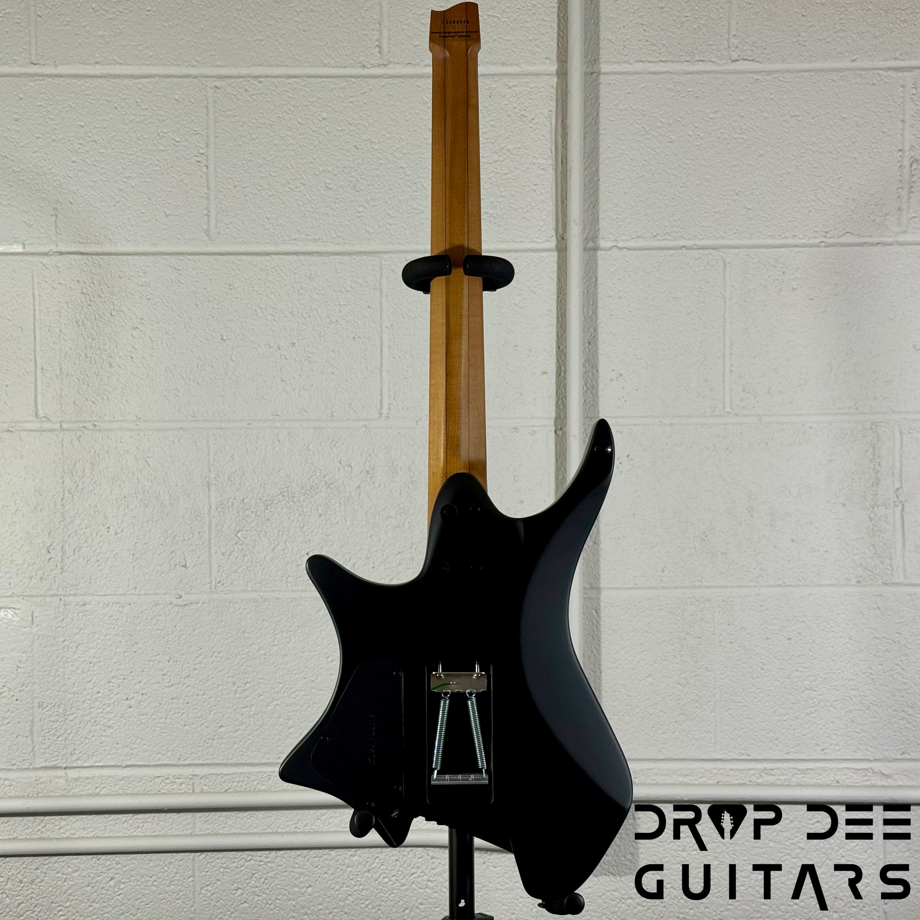 Strandberg Boden Standard NX 6 Plini Edition Mirage Multiscale Headless Electric Guitar w/ Bag - Black Granite Satin Acrylic with custom Plini Mirage glow-in-the-dark graphics