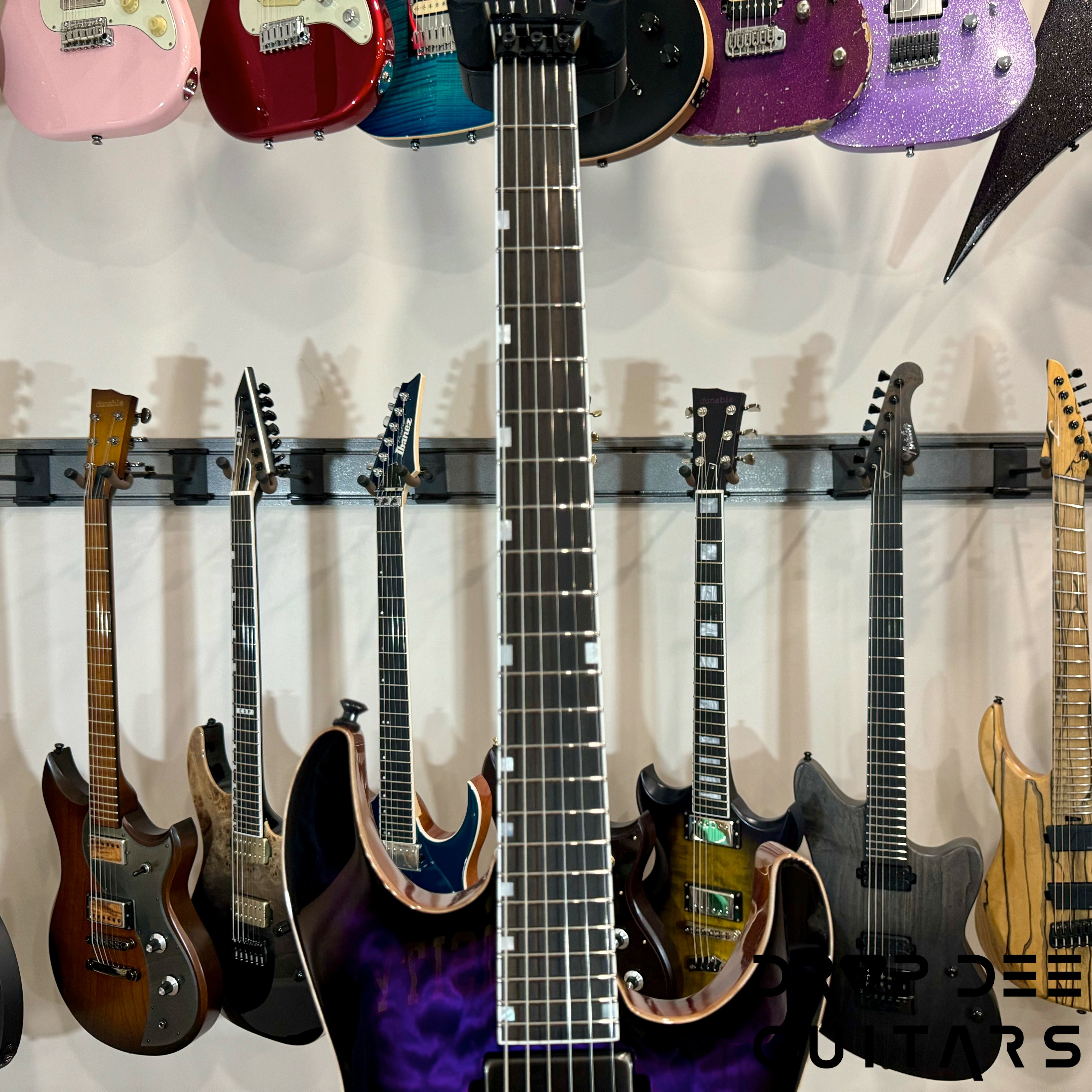 ESP USA M-II FR DLX Electric Guitar w/ Case - Dark Purple Sunburst
