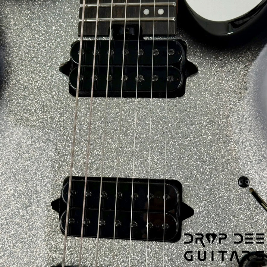 Jackson Pro Plus Series Signature Misha Mansoor Juggernaut HT7 7-String Electric Guitar w/ Bag - Silverburst Sparkle