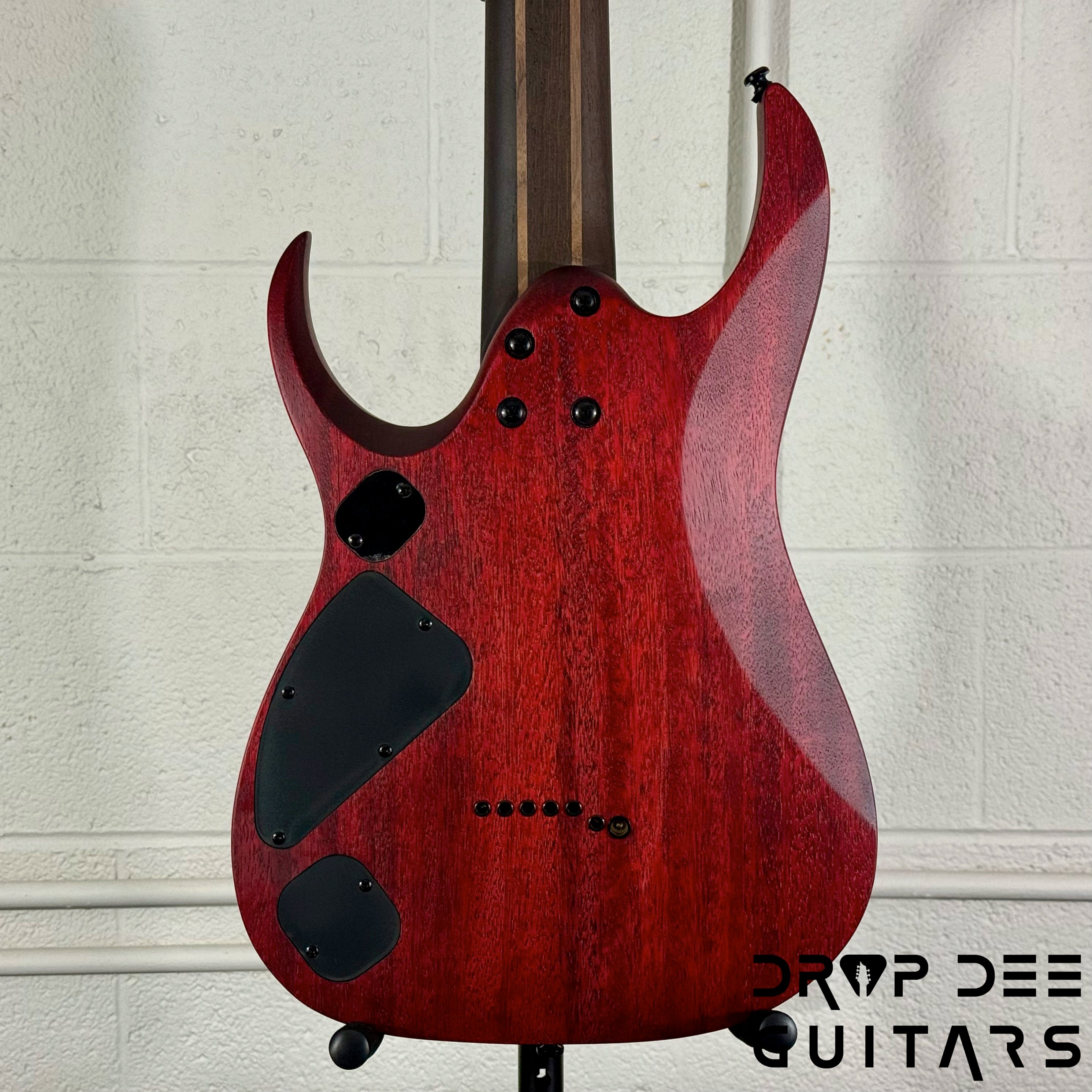 Ibanez Standard RGD721FA Baritone 7-String Electric Guitar - Stained Wine Red Burst Flat